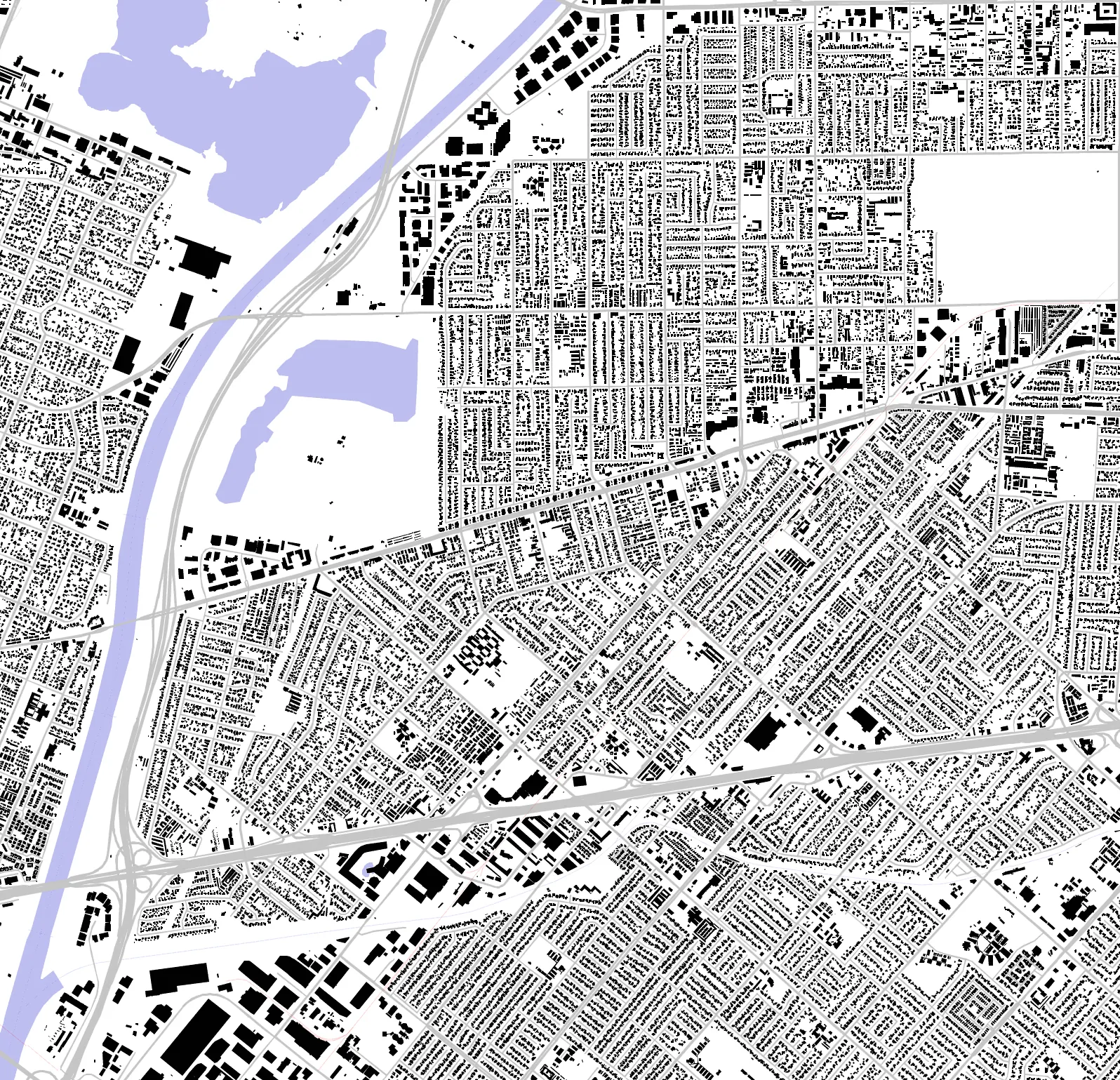 Baldwin Park figure ground plan