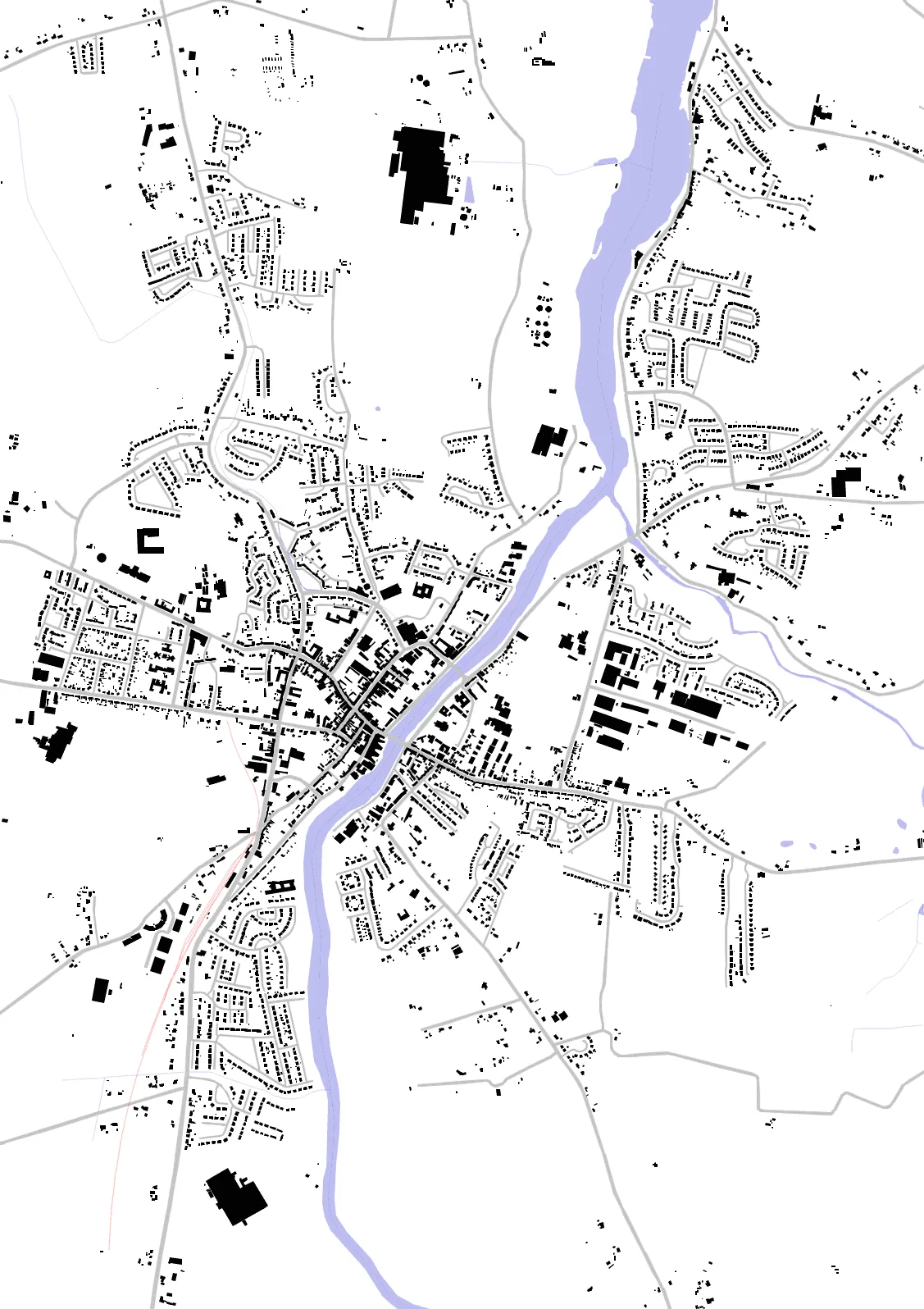 Ballina Schwarzplan