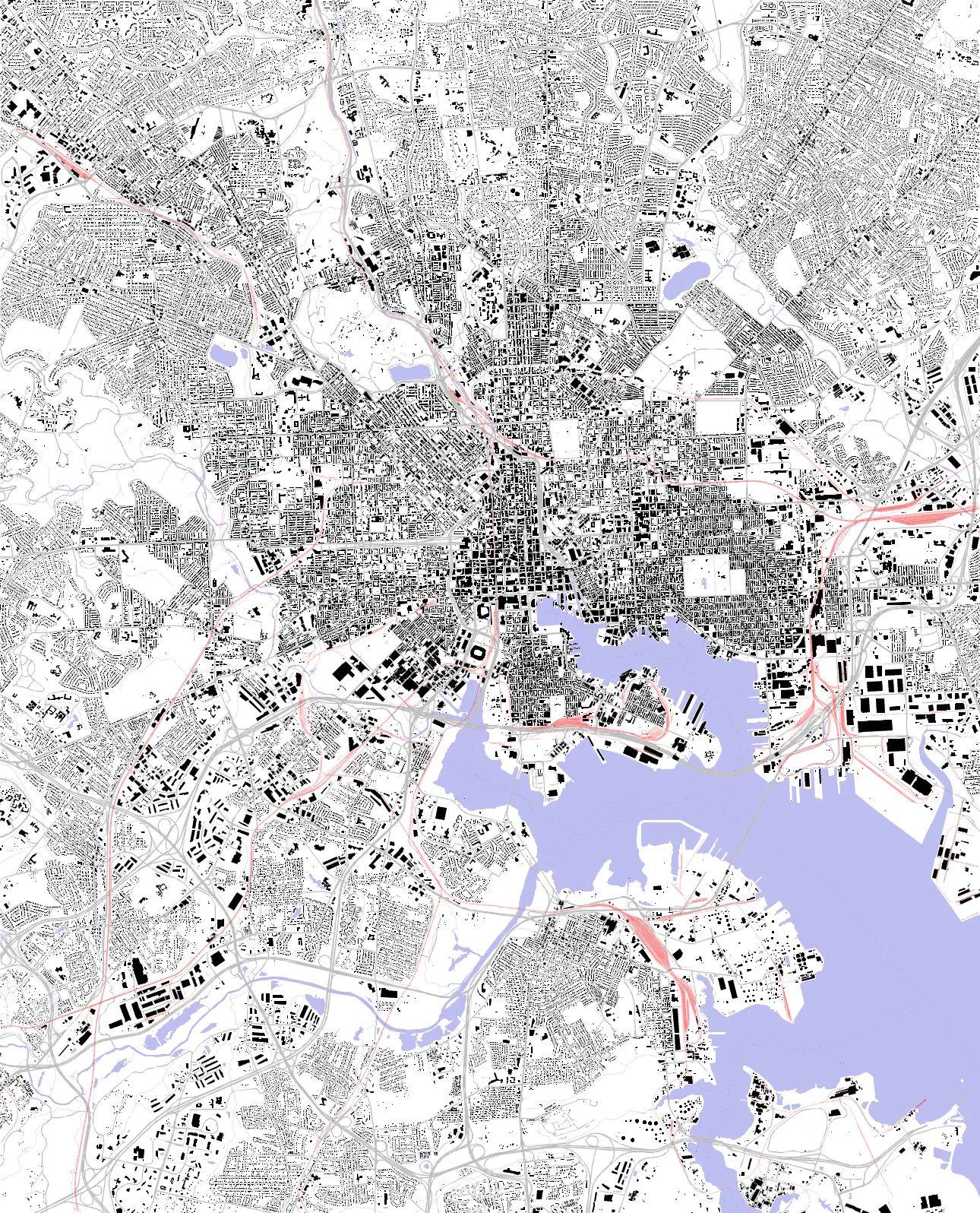 Baltimore figure ground plan