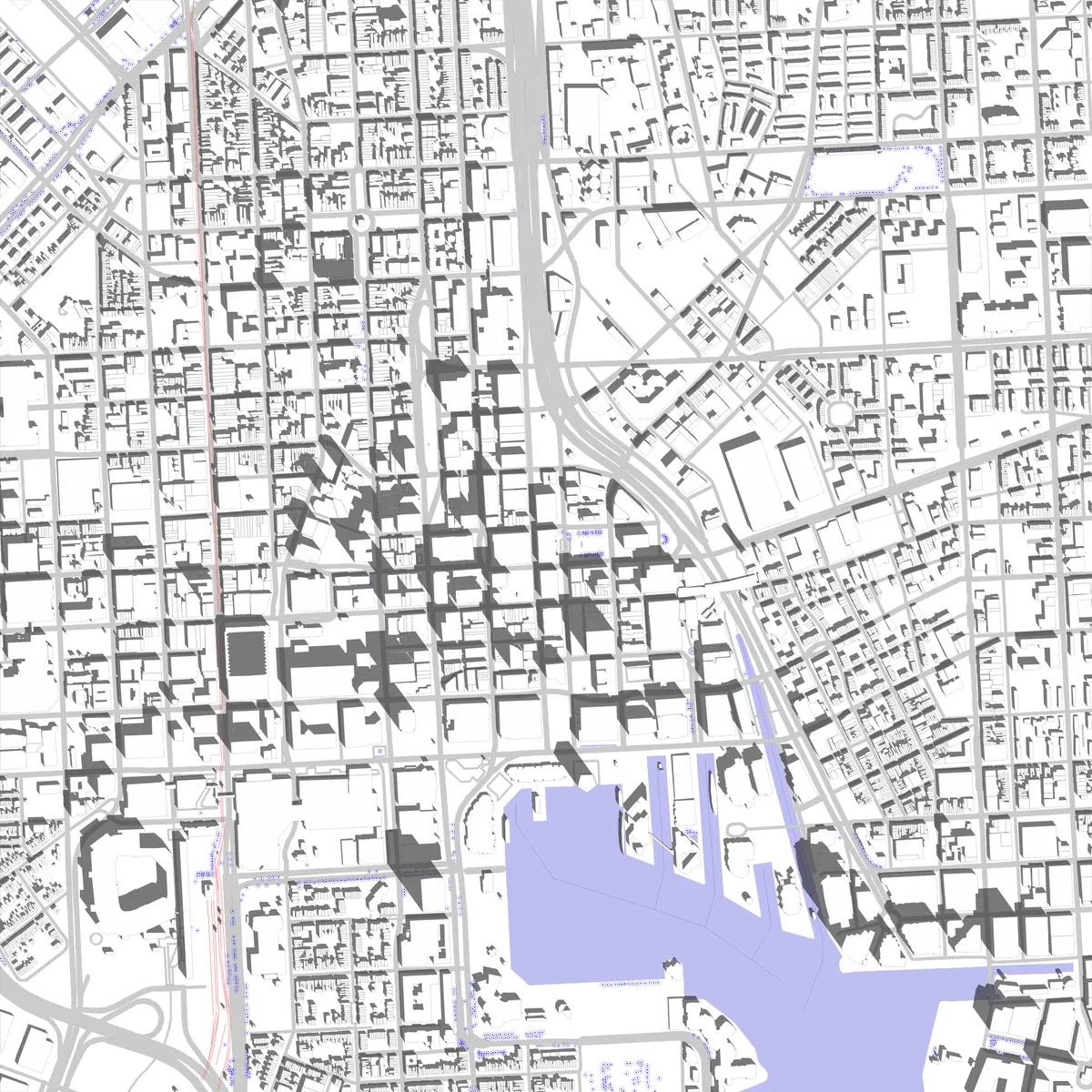 Baltimore site plan (2.5 km)