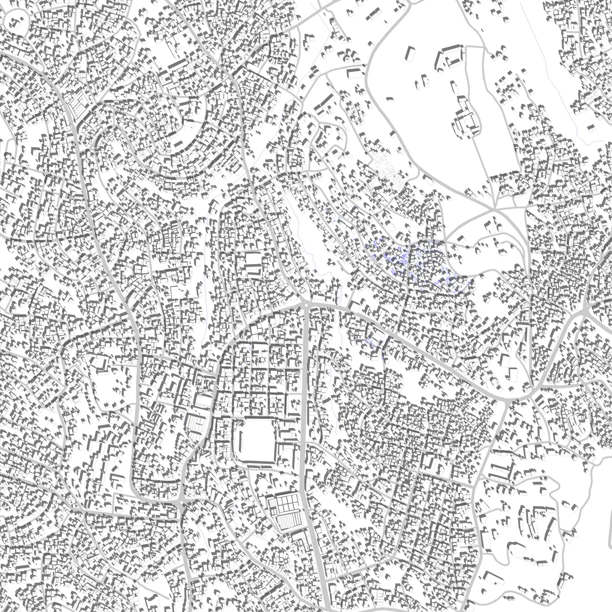 Bamenda plan de situation (2,5 km)