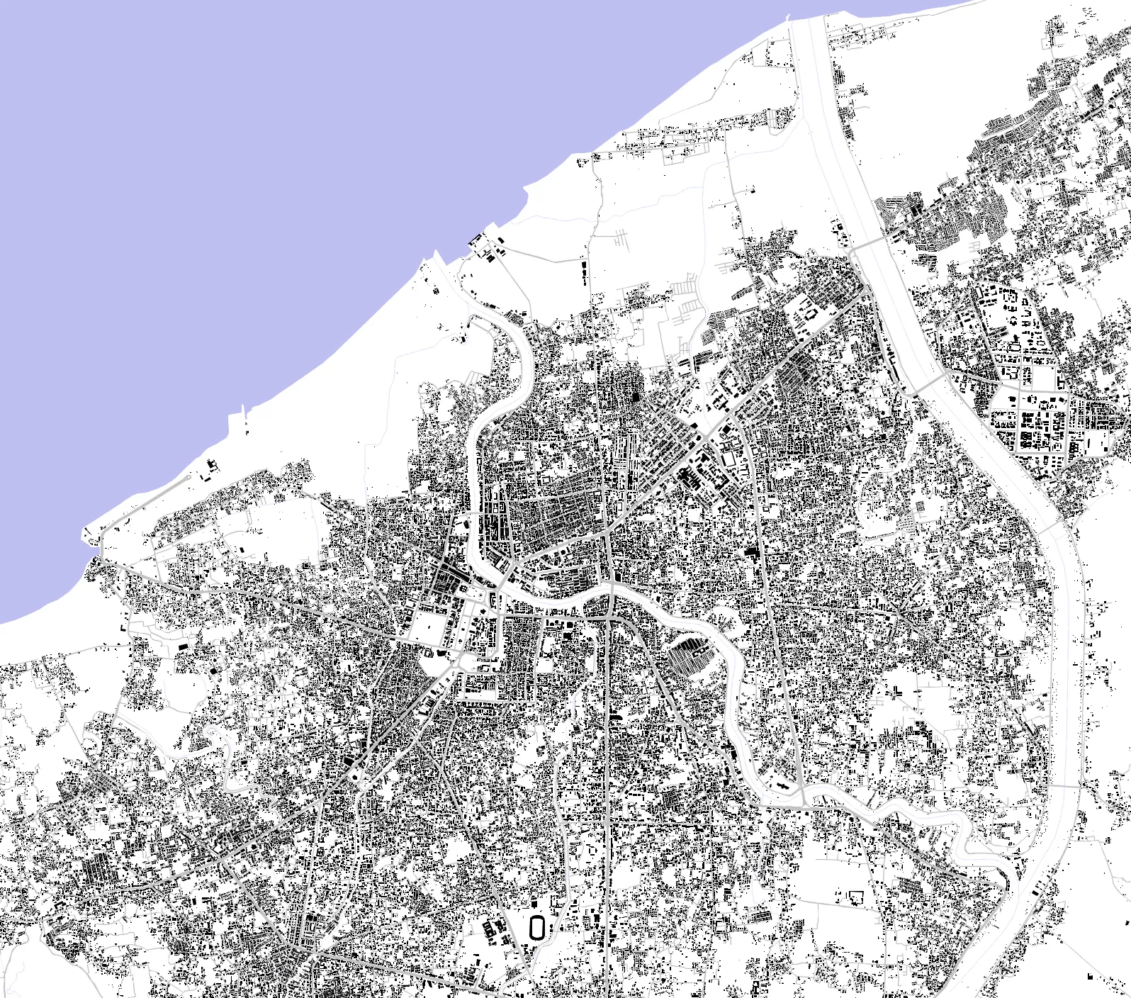 Banda Aceh figure ground plan