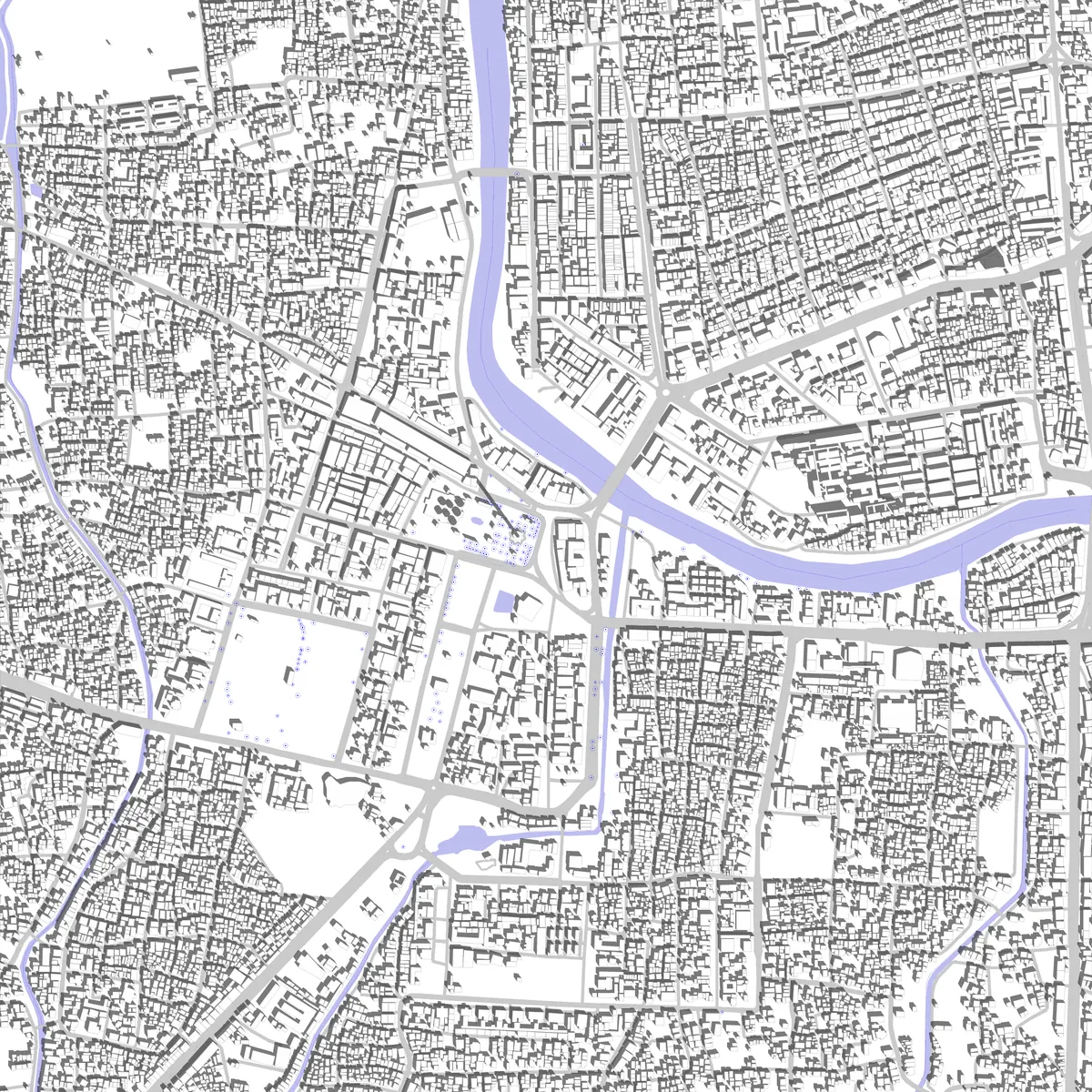 Banda Aceh site plan (2.5 km)