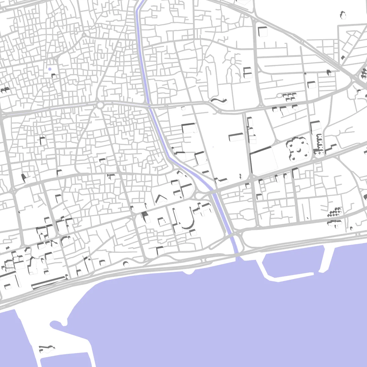 Bandar Abbas site plan (2.5 km)