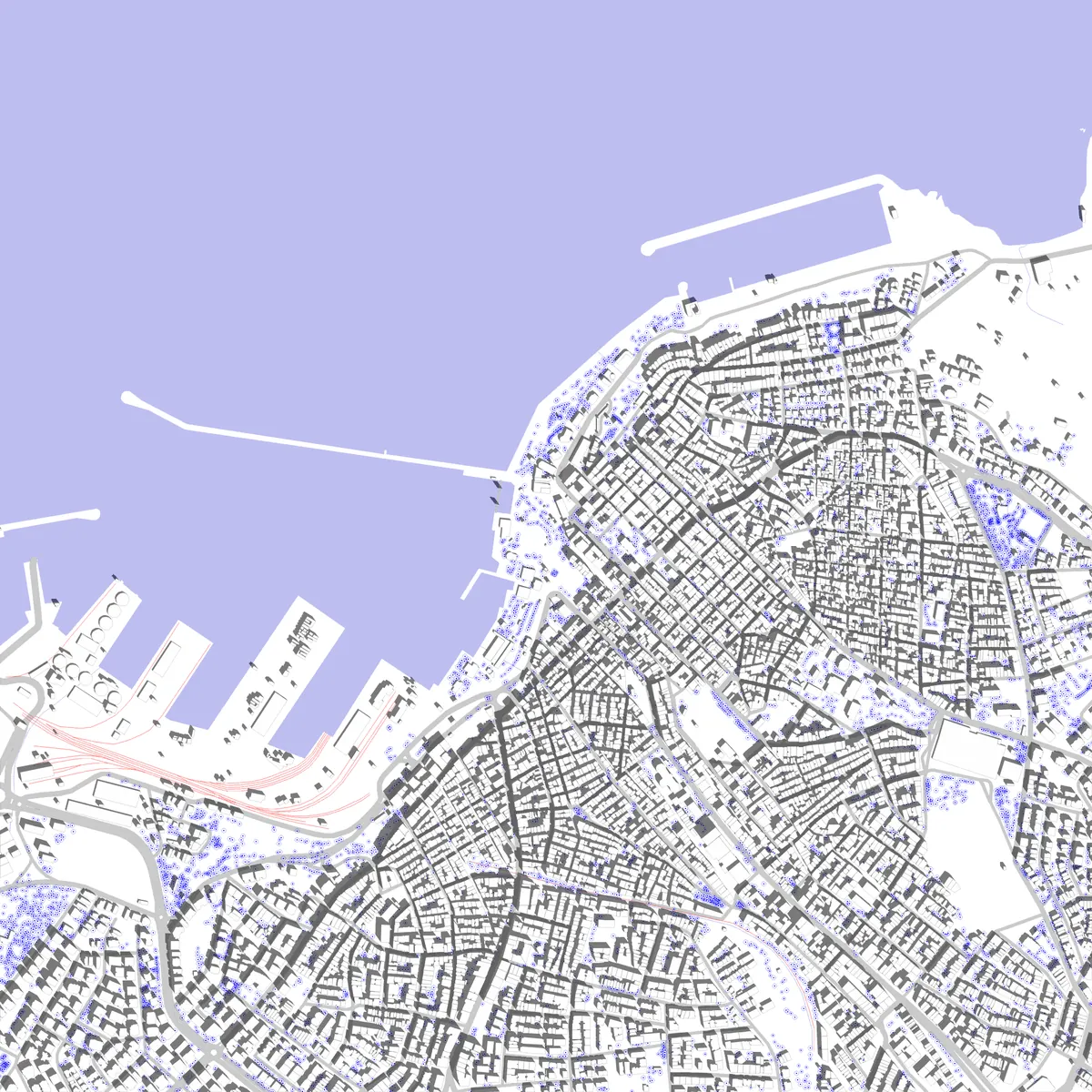 Bandırma Lageplan (2,5 km)