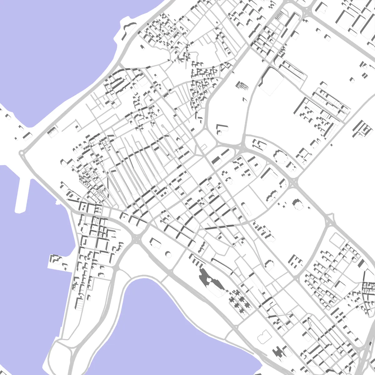 Banghazi Lageplan (2,5 km)