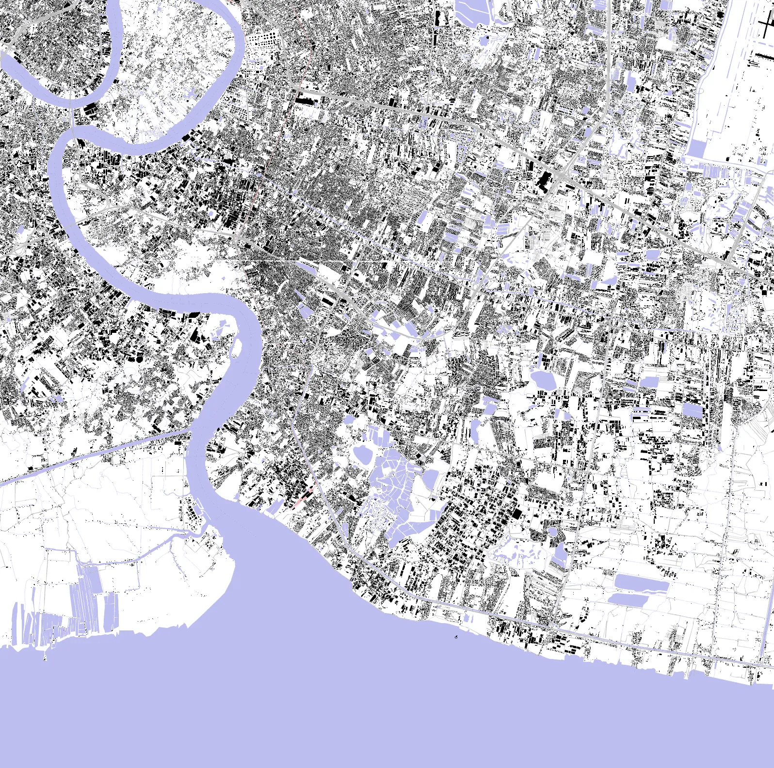 Bangkok figure ground plan