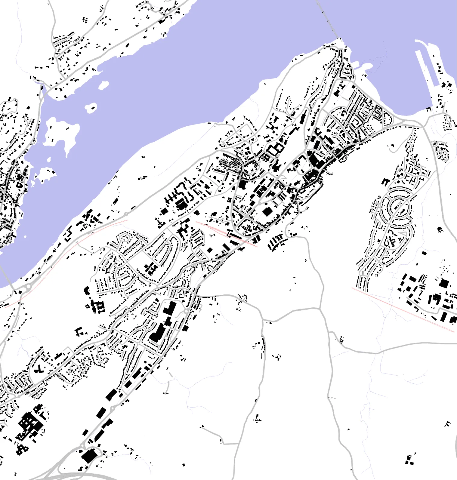 Bangor figure ground plan