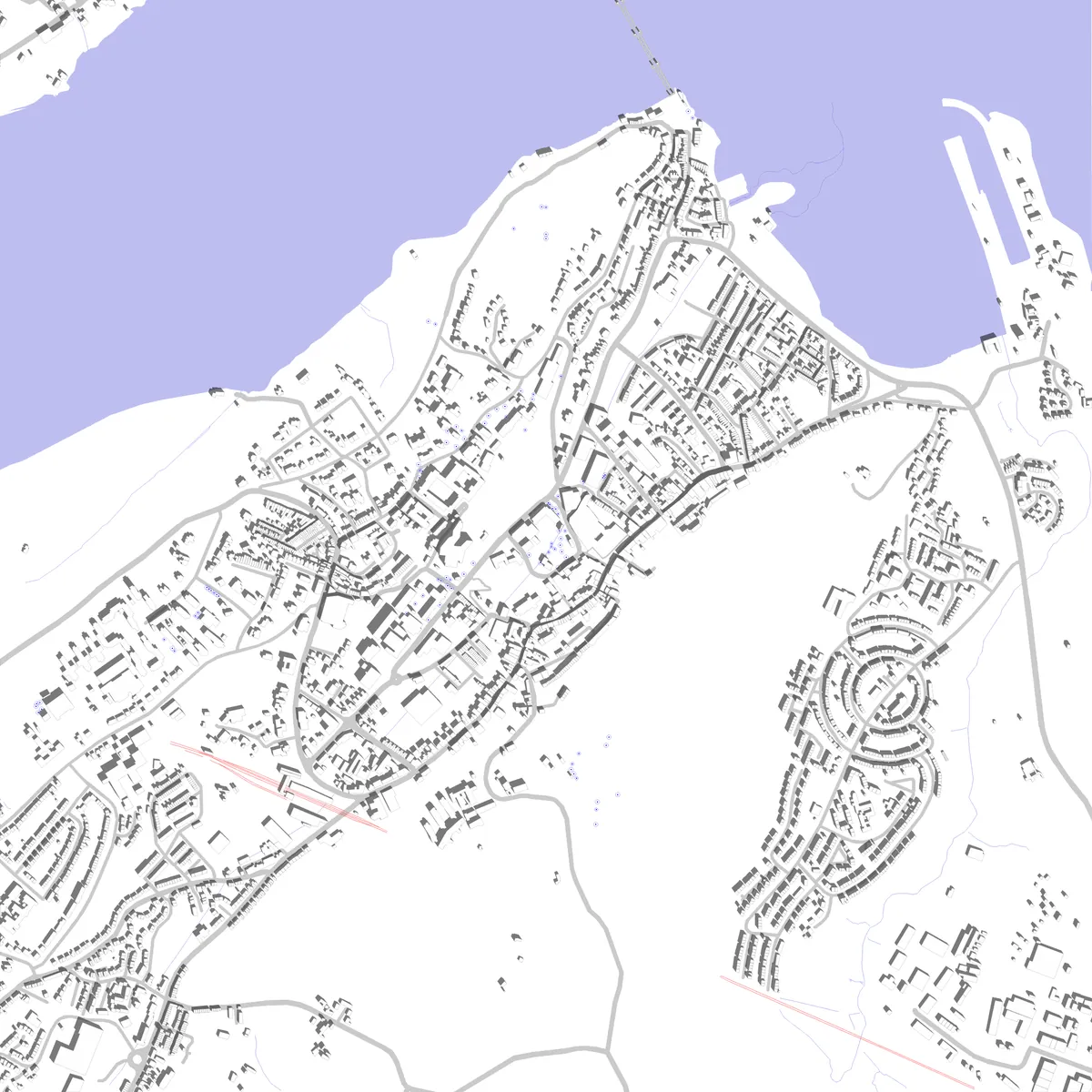 Bangor site plan (2.5 km)