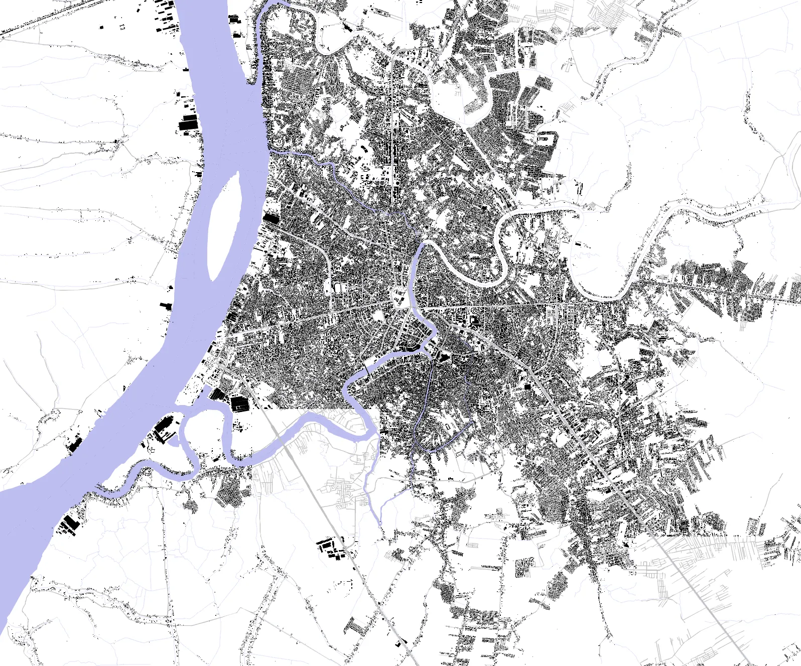 Banjarmasin figure ground plan