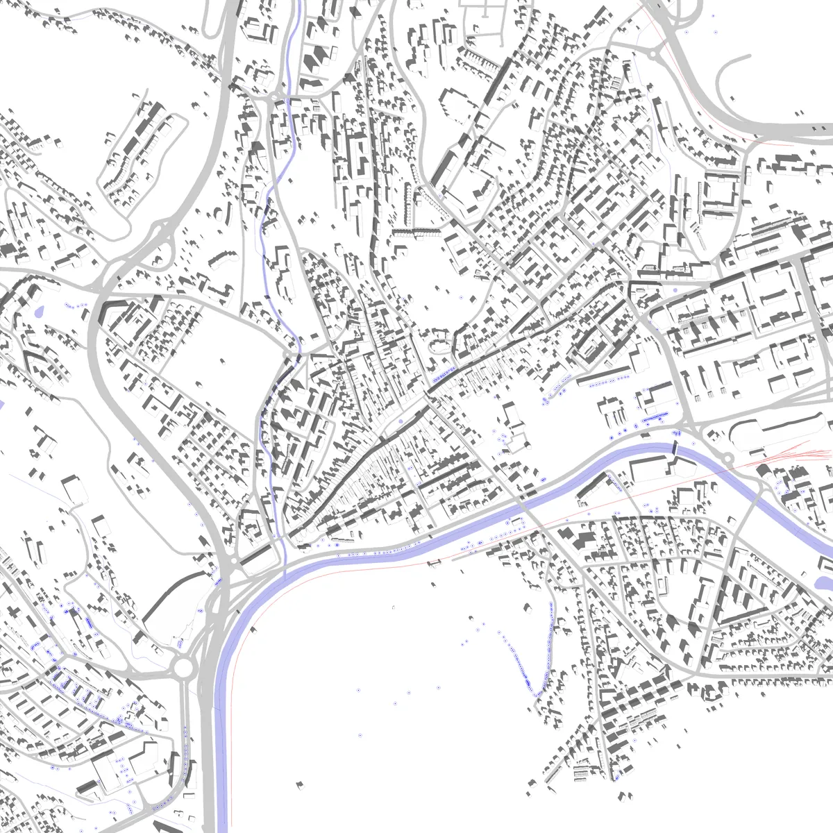 Banská Bystrica site plan (2,5 km)