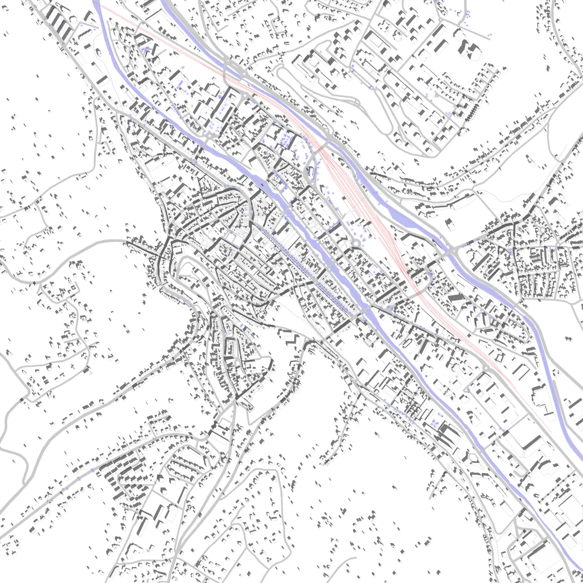 Bar-le-Duc plan de situation (2,5 km)