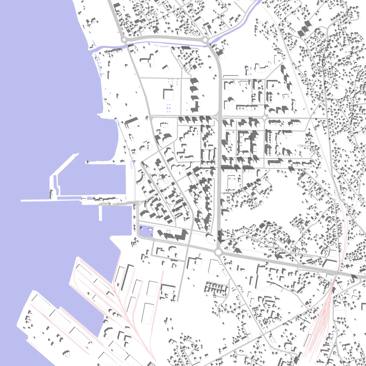 Bar site plan (2.5 km)