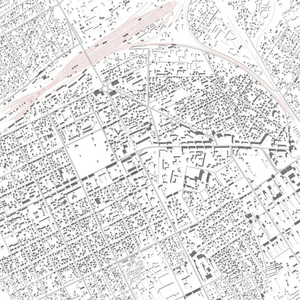 Baranovichi site plan (2.5 km)