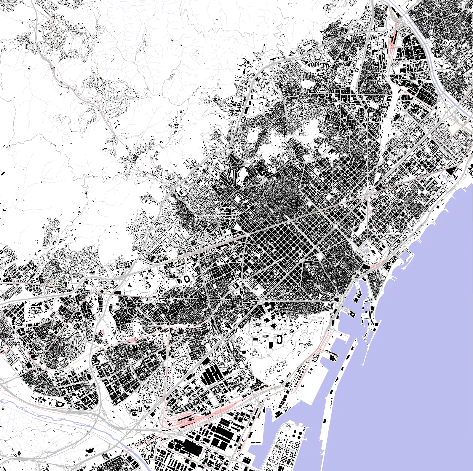 Barcelona plano de masas