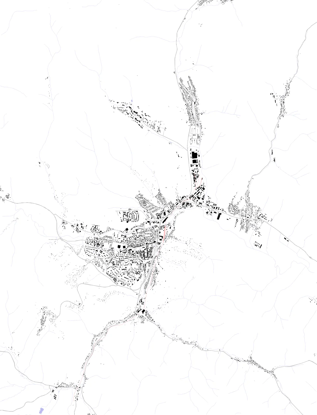 Bardejov figure ground plan