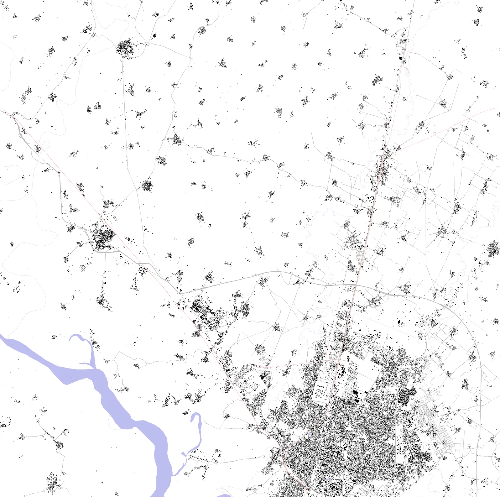 Bareilly figure ground plan