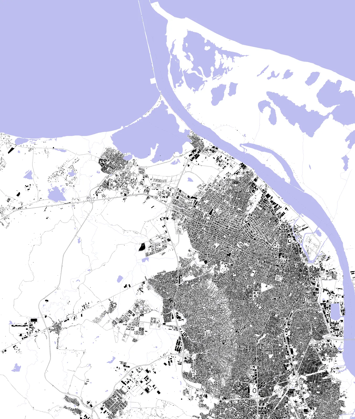 Barranquilla figure ground plan