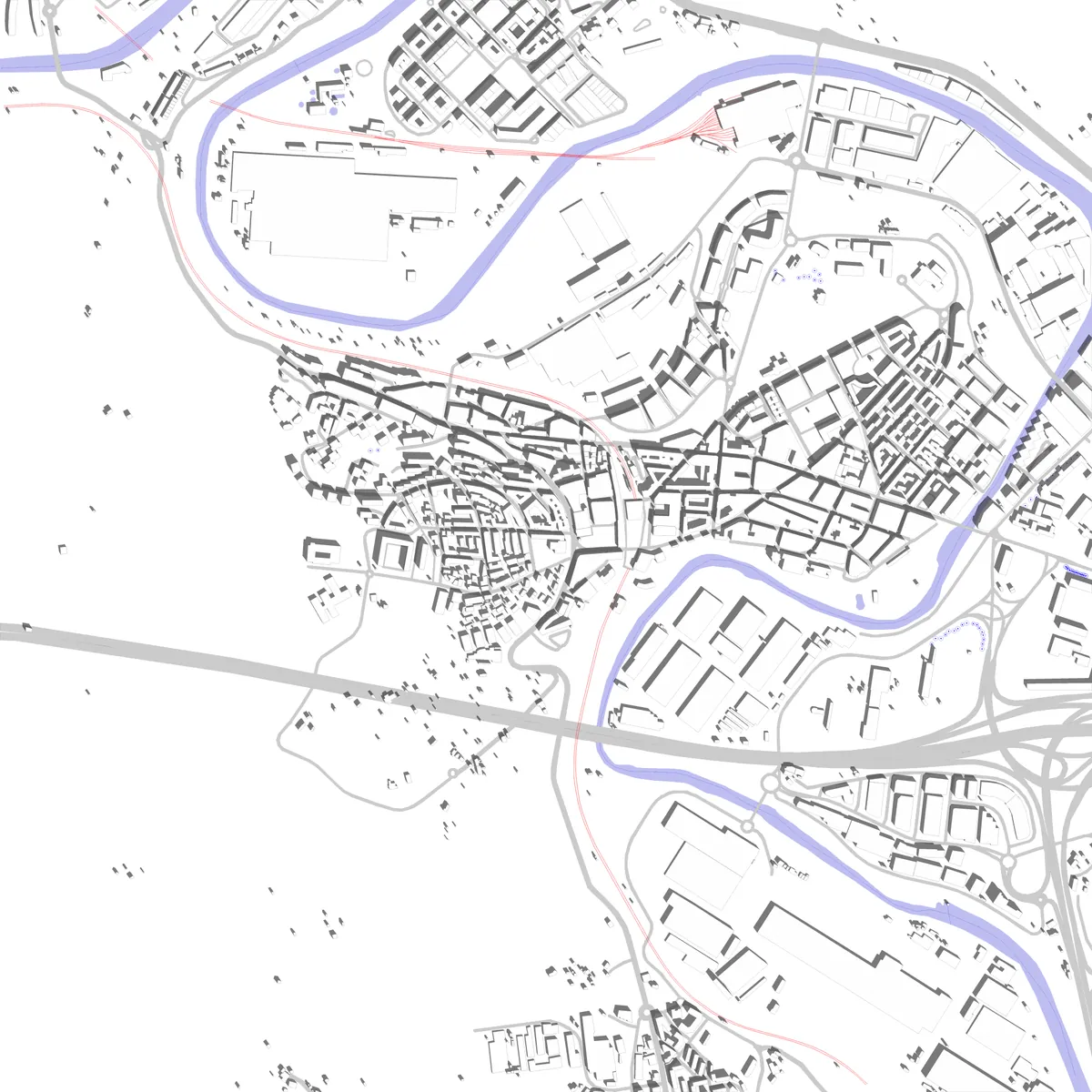 Basauri plano de situación (2.5 km)