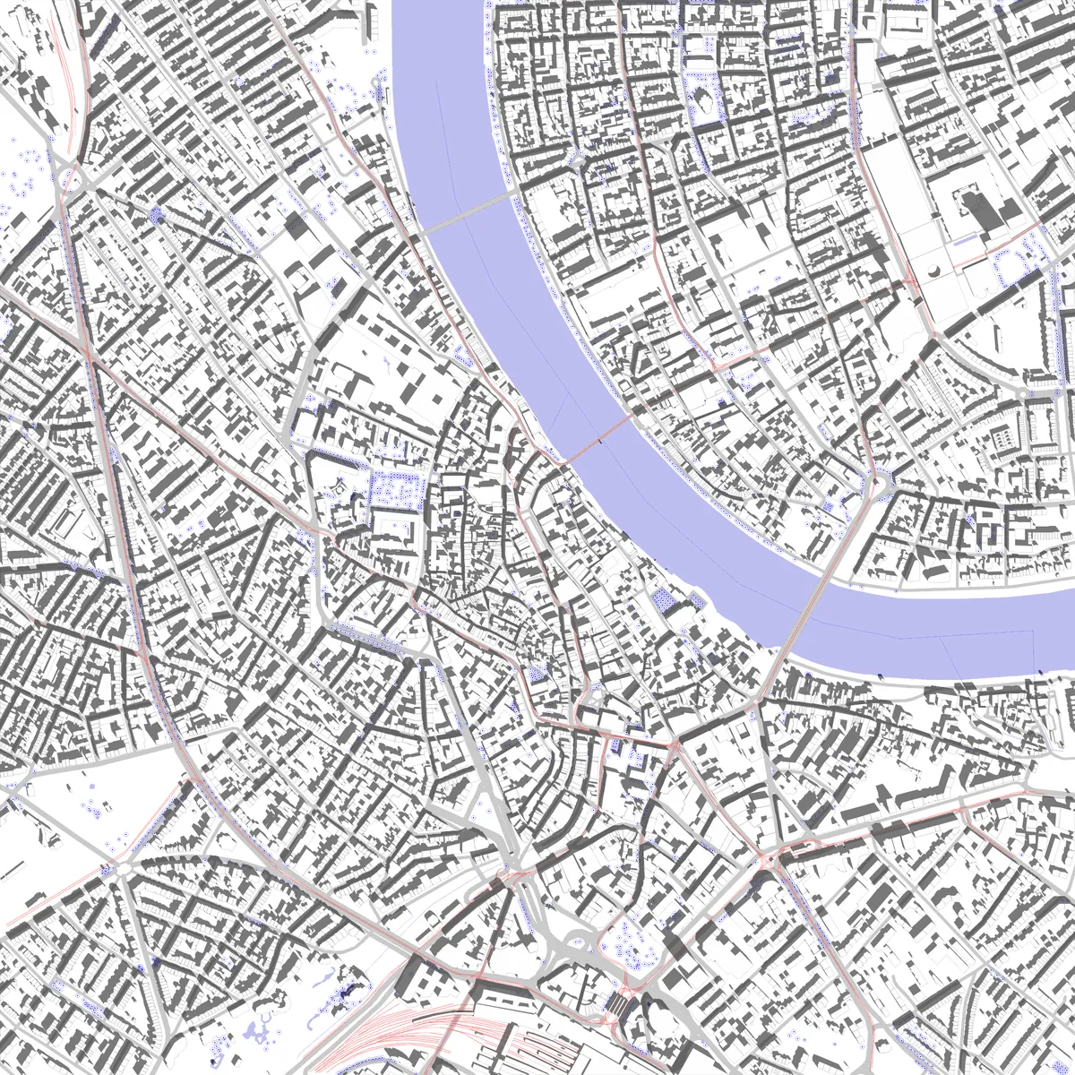 Basel Lageplan (2,5 km)