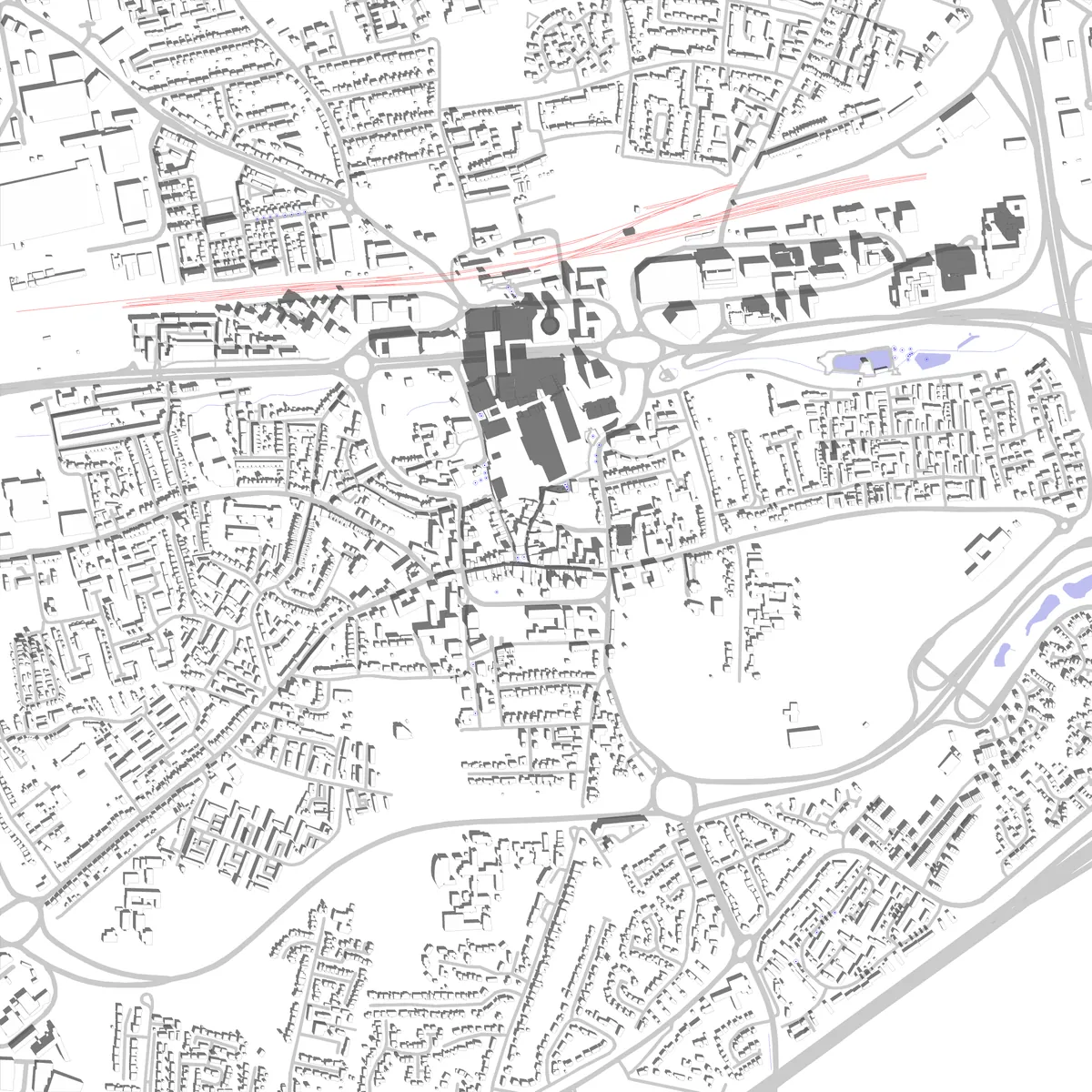 Basingstoke Lageplan (2,5 km)