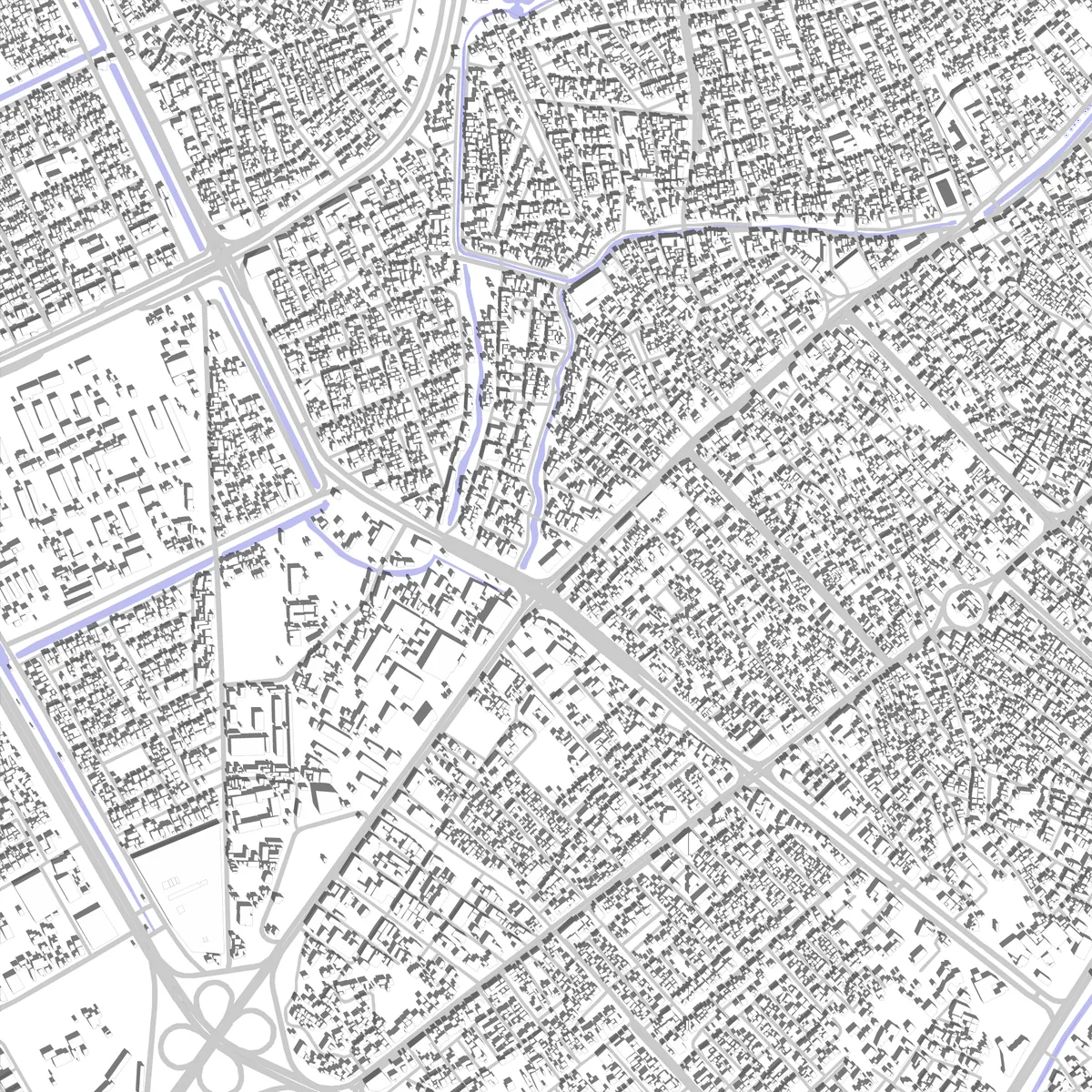 Basra Lageplan (2,5 km)