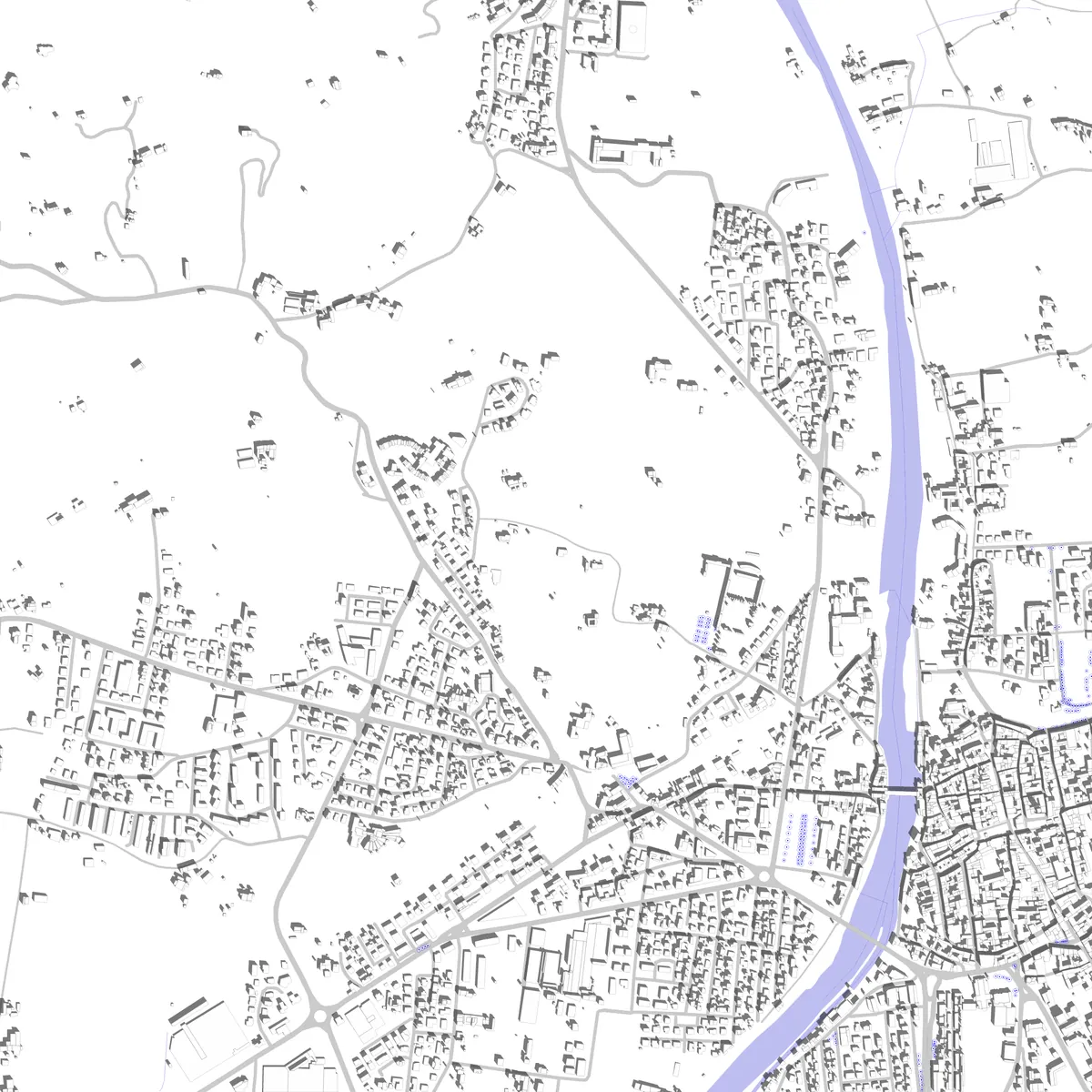 Bassano del Grappa planimetria di sito (2,5 km)