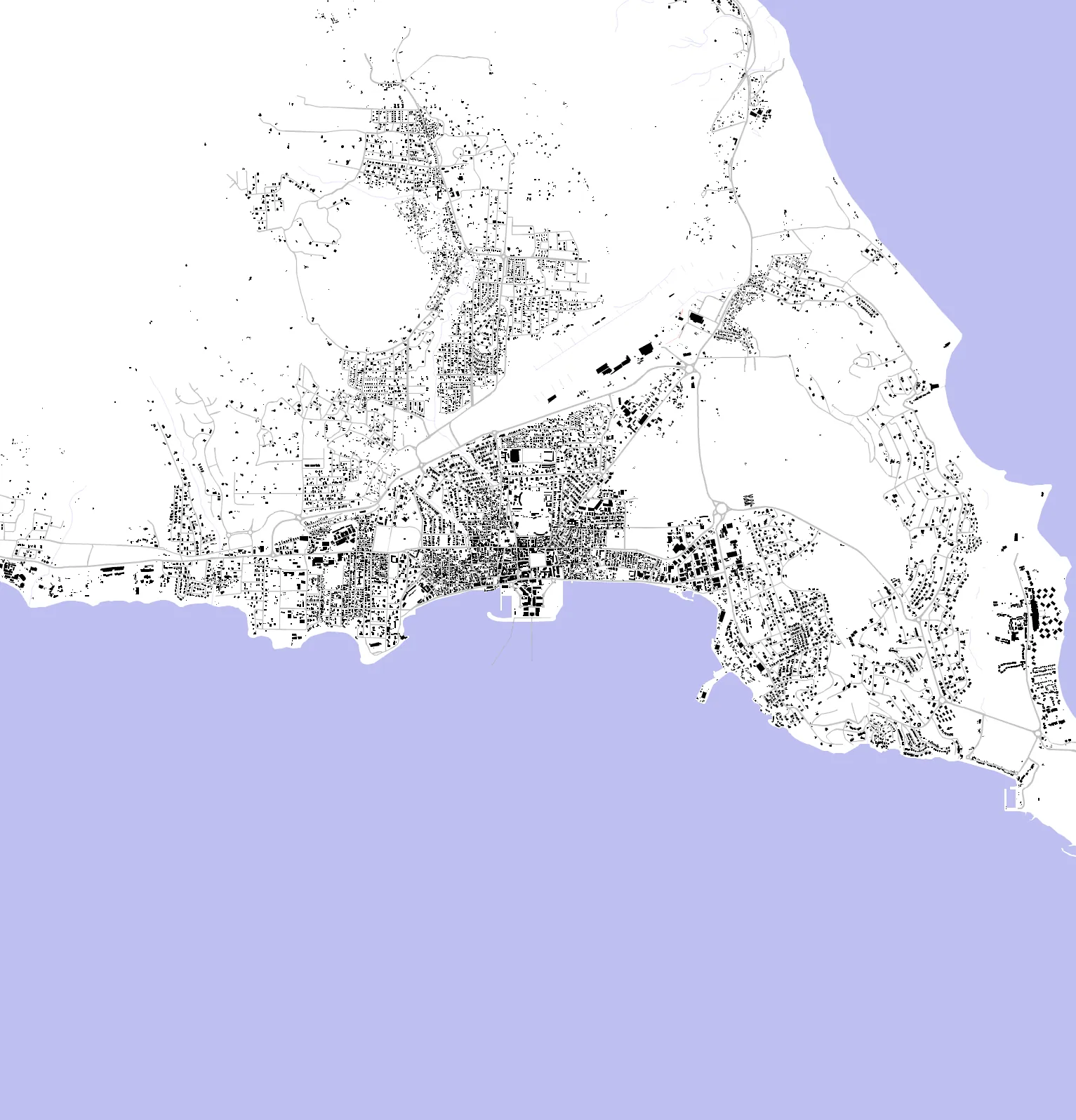Basseterre figure ground plan