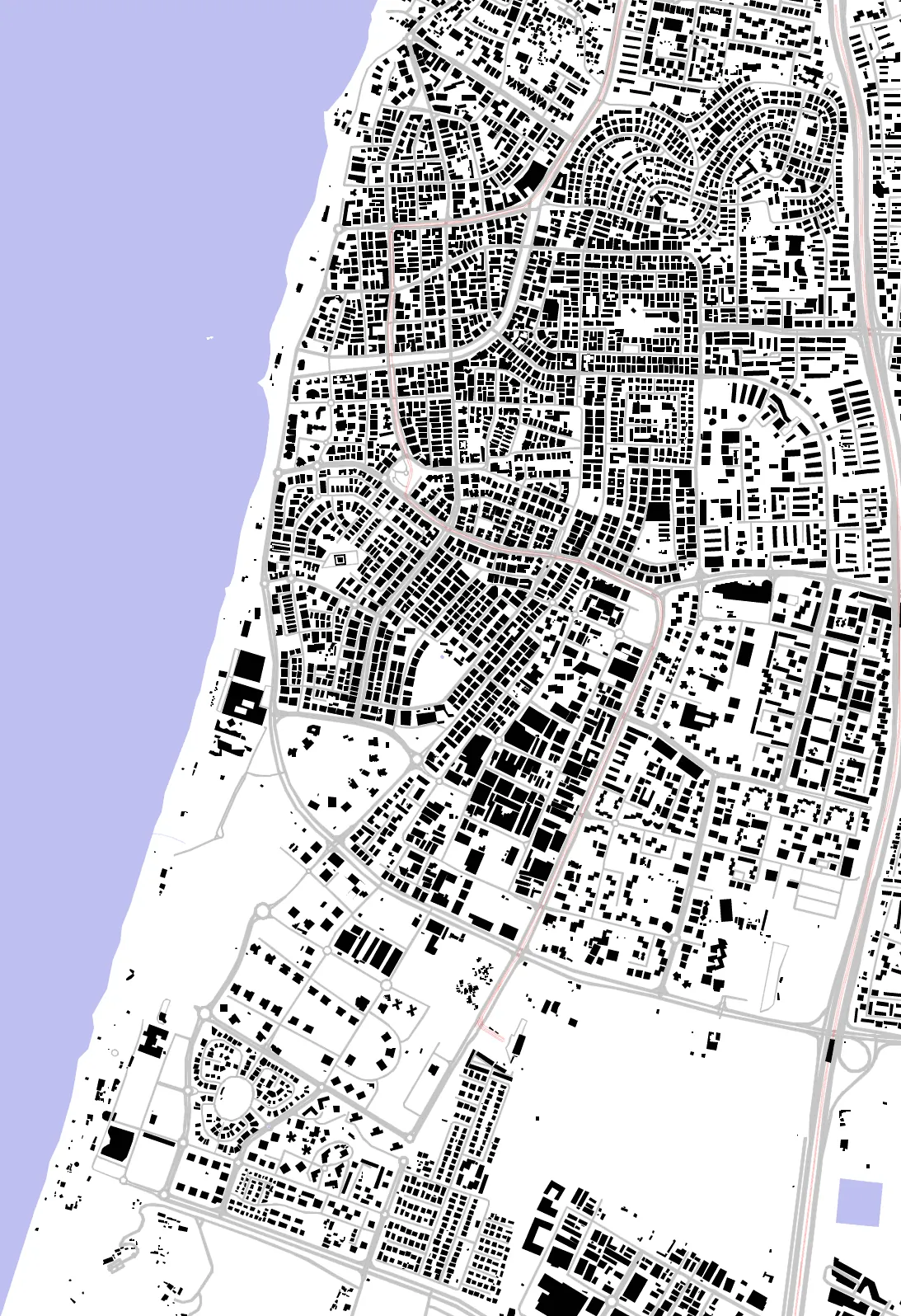 Bat Yam figure ground plan