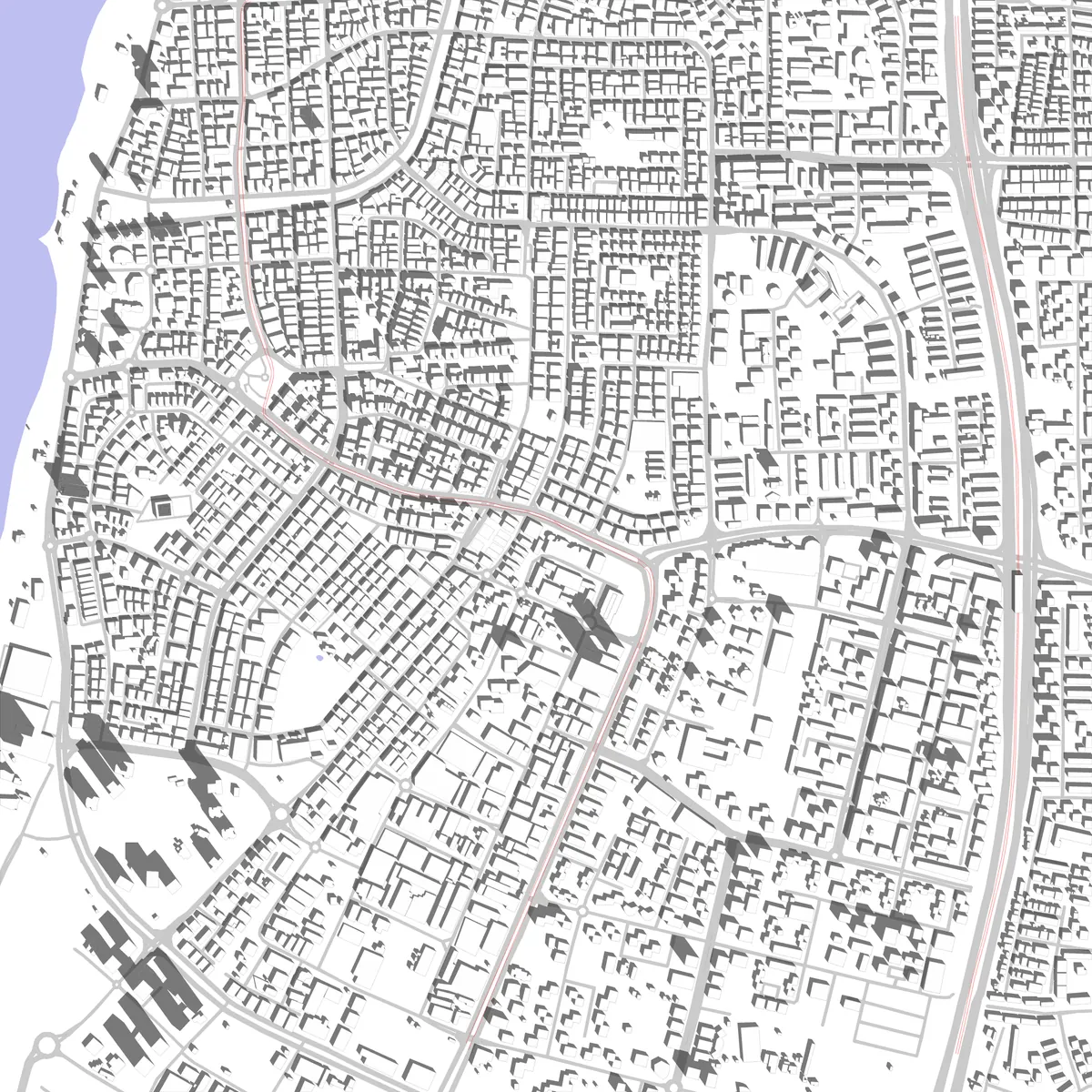 Bat Yam site plan (2.5 km)
