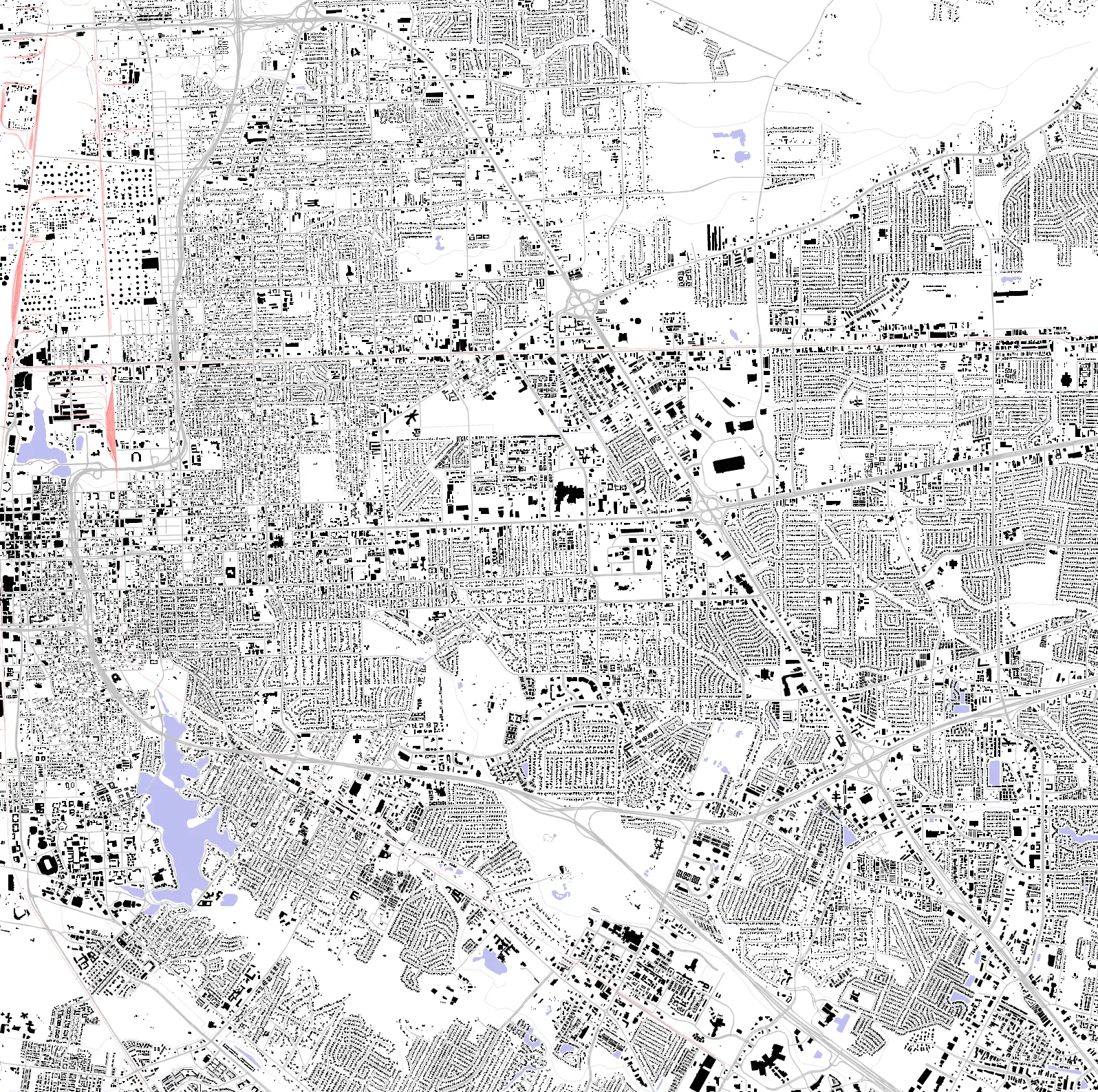 Baton Rouge figure ground plan