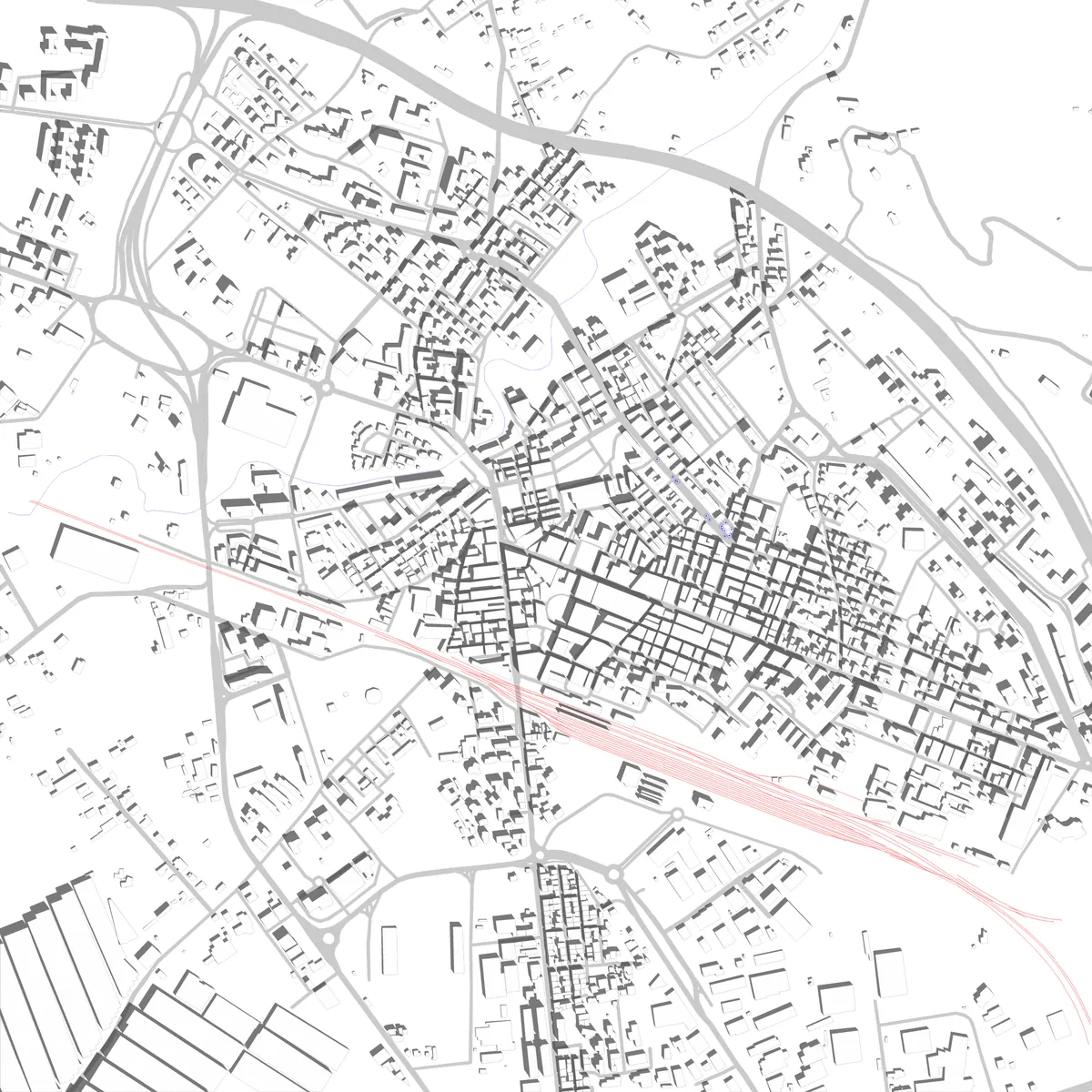 Battipaglia Lageplan (2,5 km)