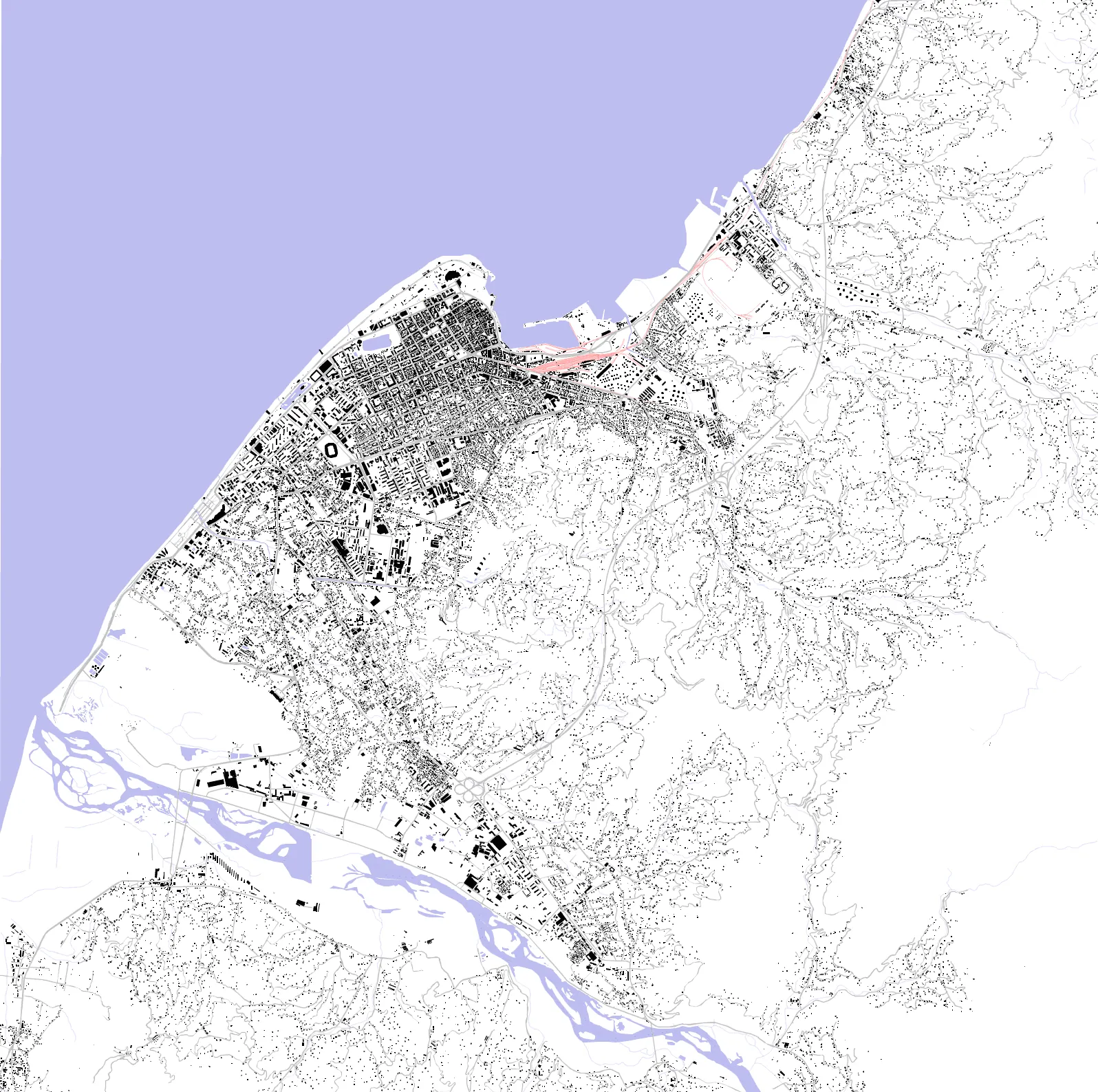 Batumi figure ground plan