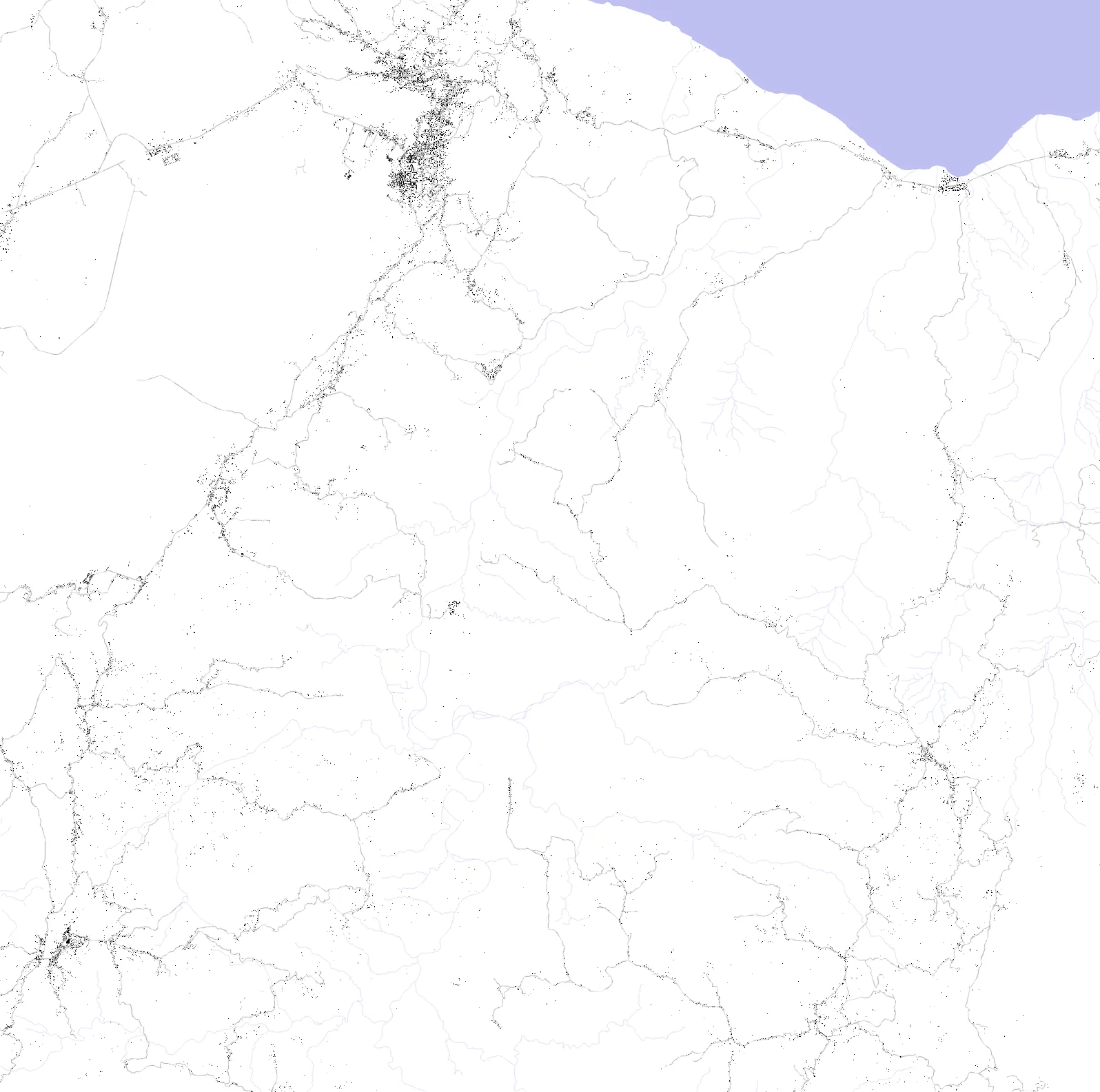 Baucau figure ground plan