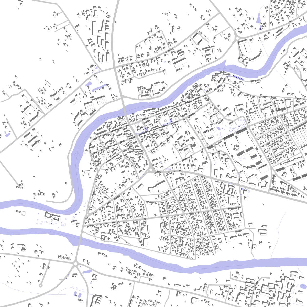 Bauska Lageplan (2,5 km)