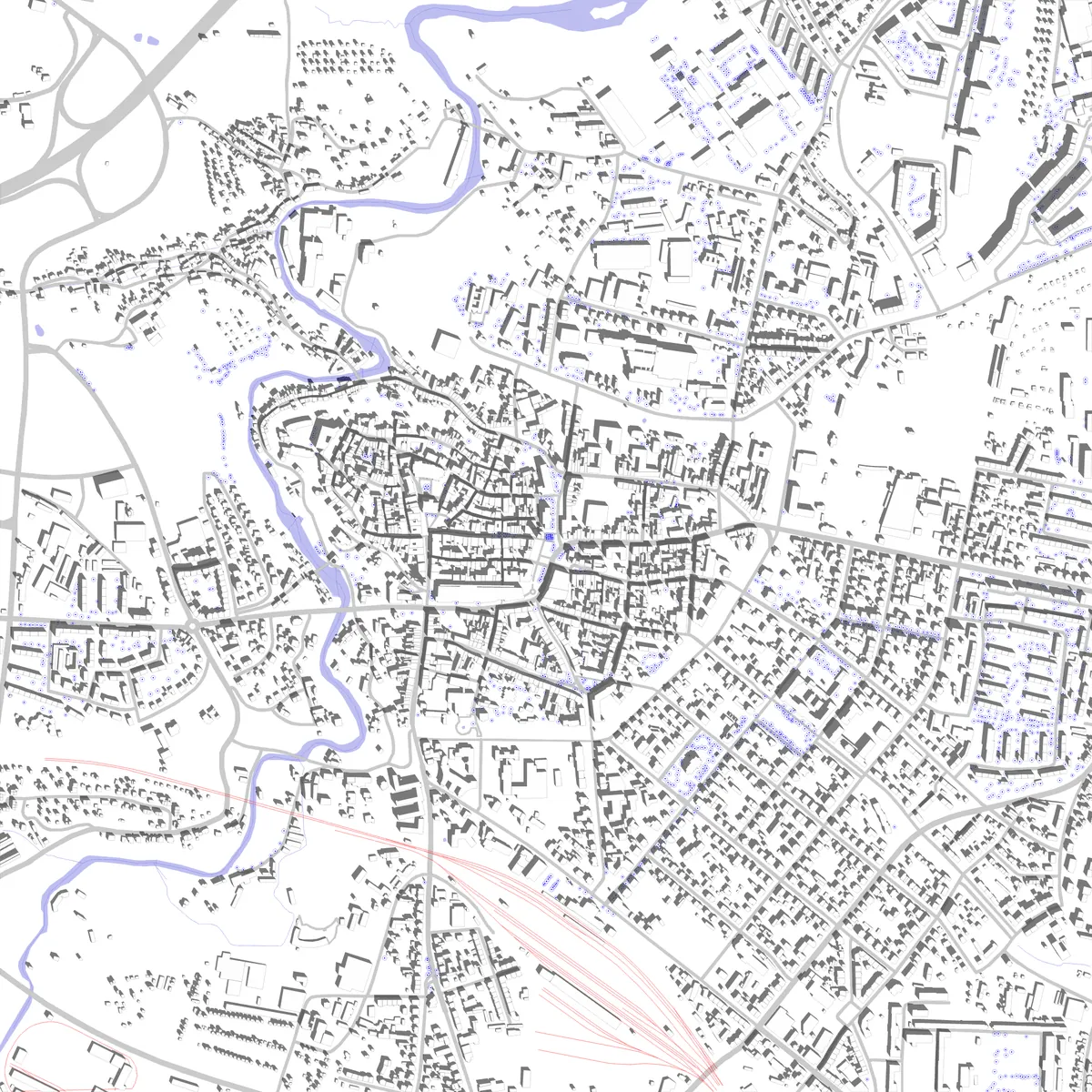 Bautzen Lageplan (2,5 km)