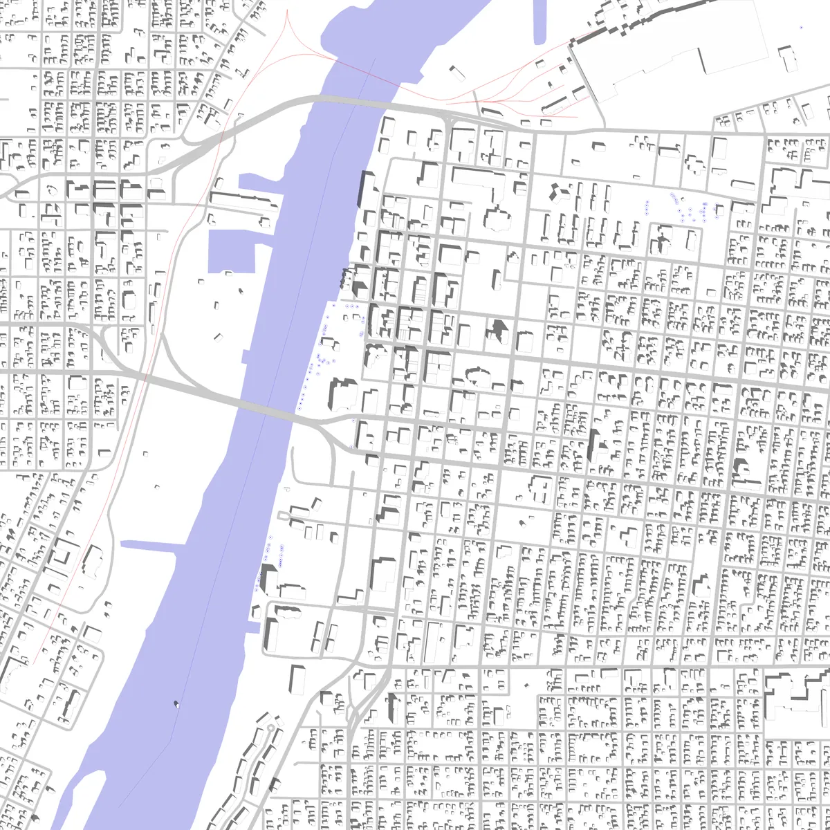 Bay City Lageplan (2,5 km)