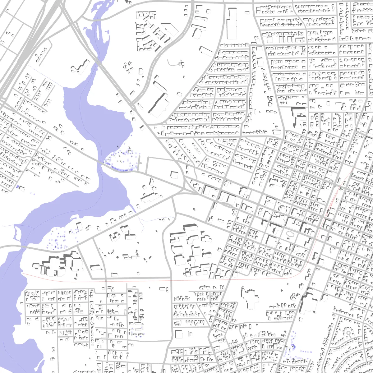 Baytown Lageplan (2,5 km)