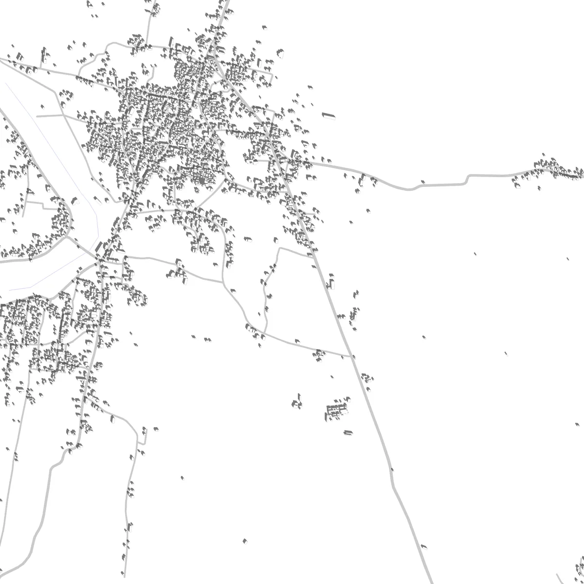 Begusarai Lageplan (2,5 km)