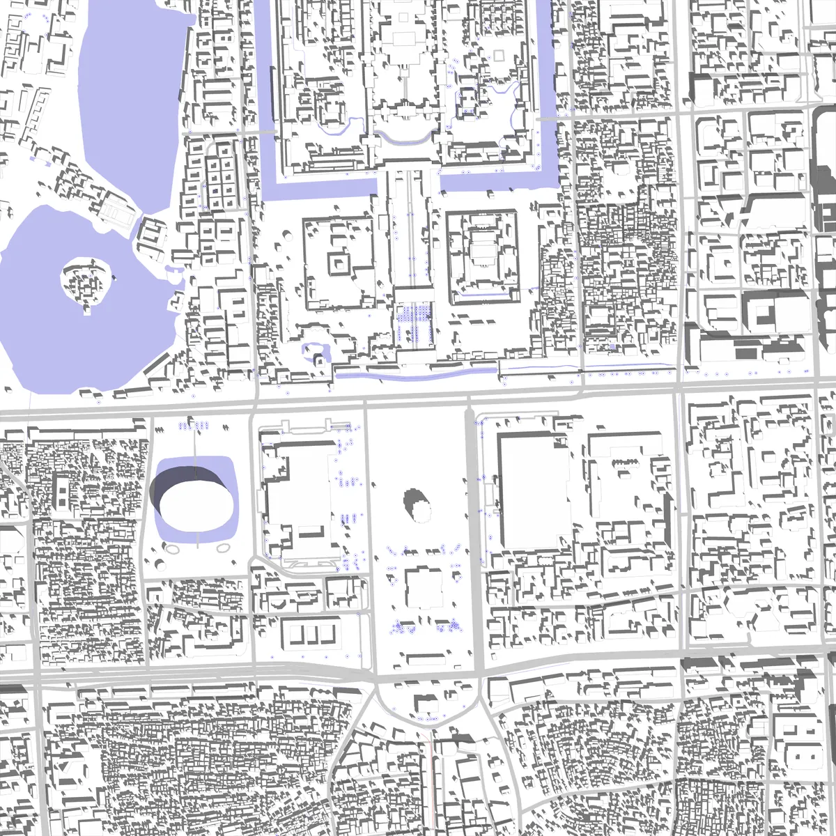Beijing Lageplan (2,5 km)