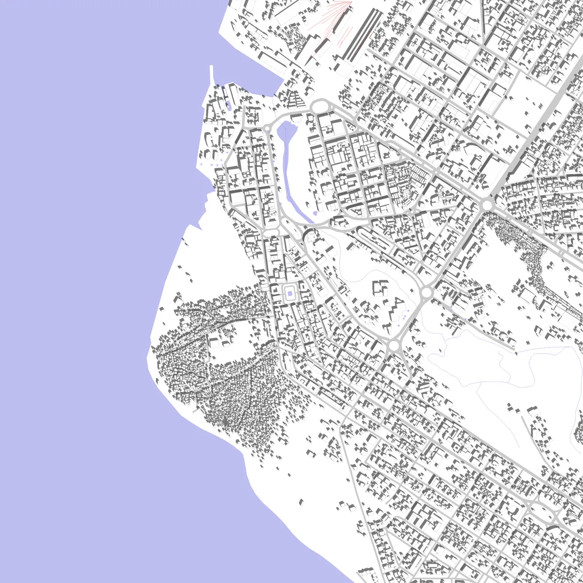 Beira planta de localização (2,5 km)