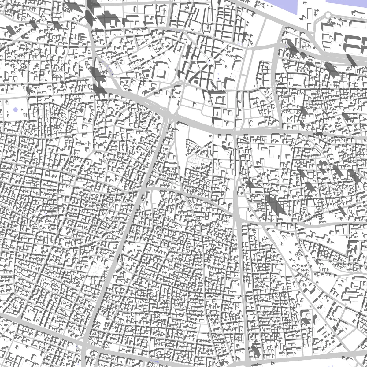 Beirut Lageplan (2,5 km)