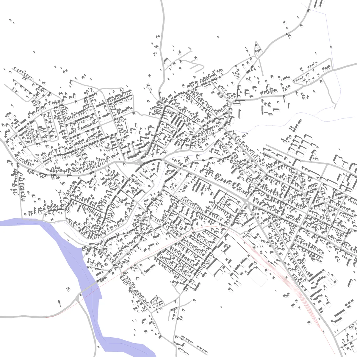 Beiuș Lageplan (2,5 km)