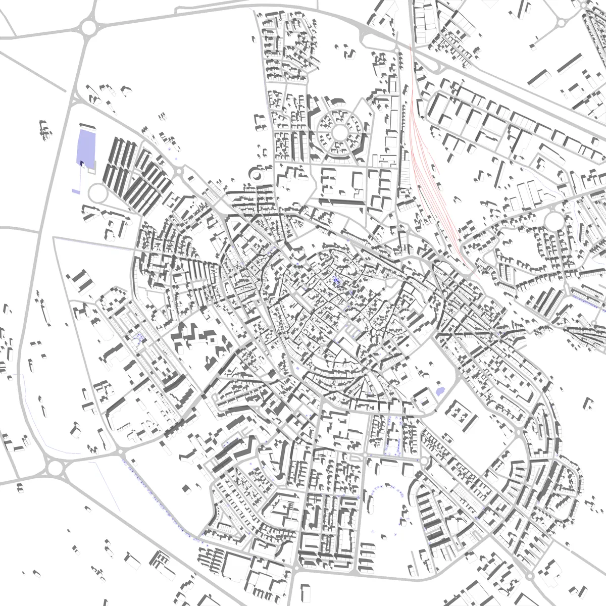 Beja Lageplan (2,5 km)
