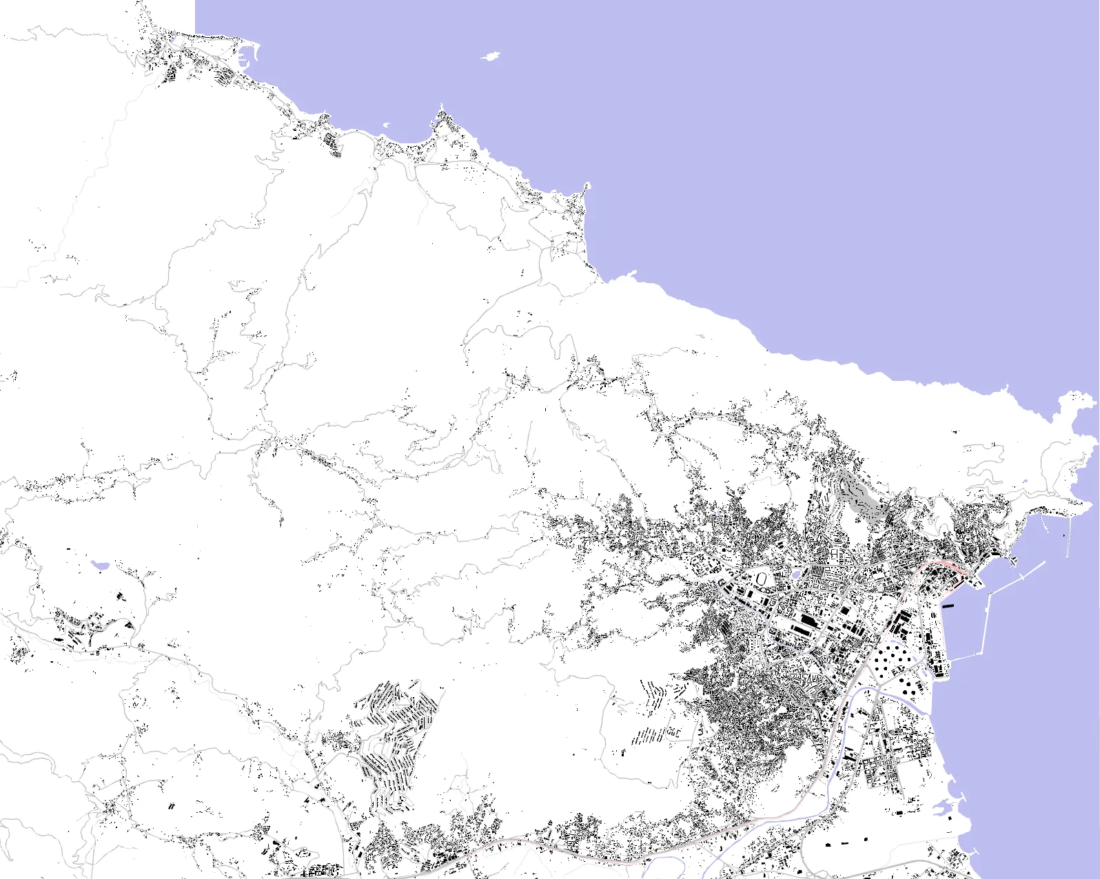 Bejaia figure ground plan