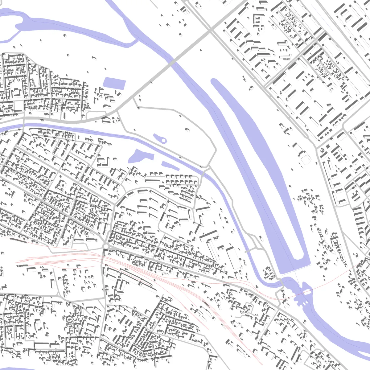 Bekabad Lageplan (2,5 km)
