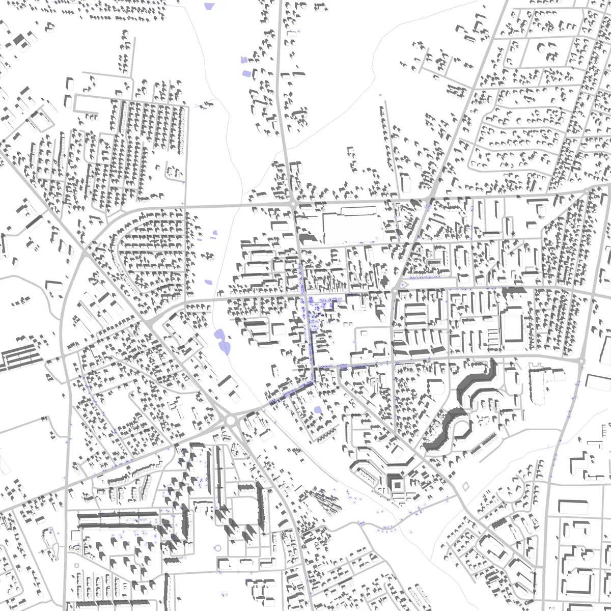 Bełchatów plan zagospodarowania (2,5 km)