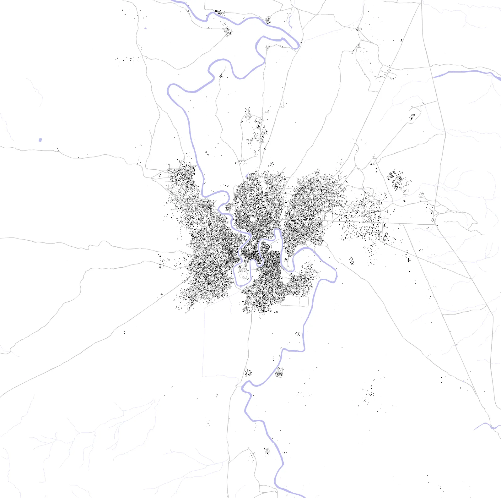 Beledweyne figure ground plan
