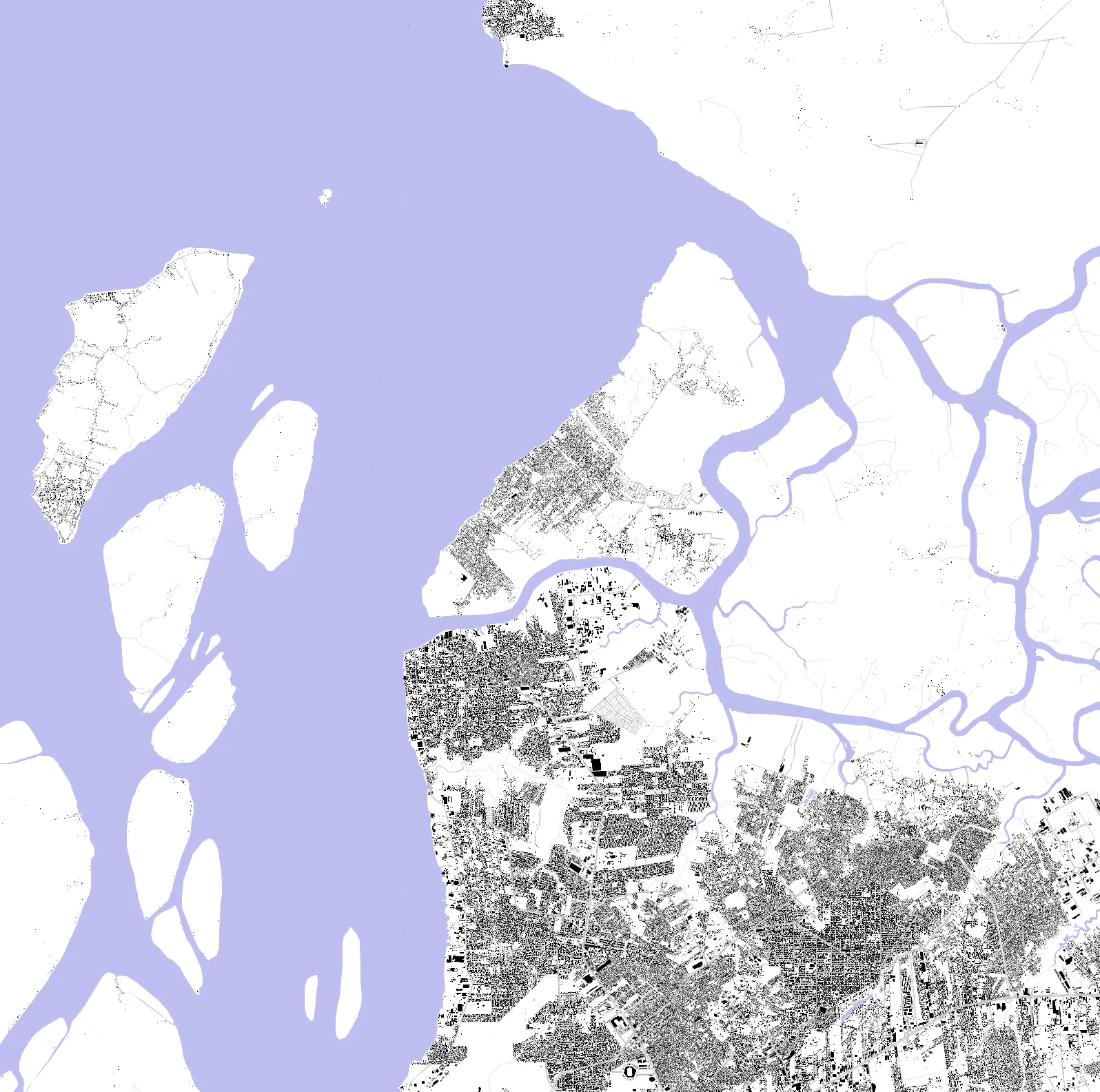 Belém planta de cheios e vazios