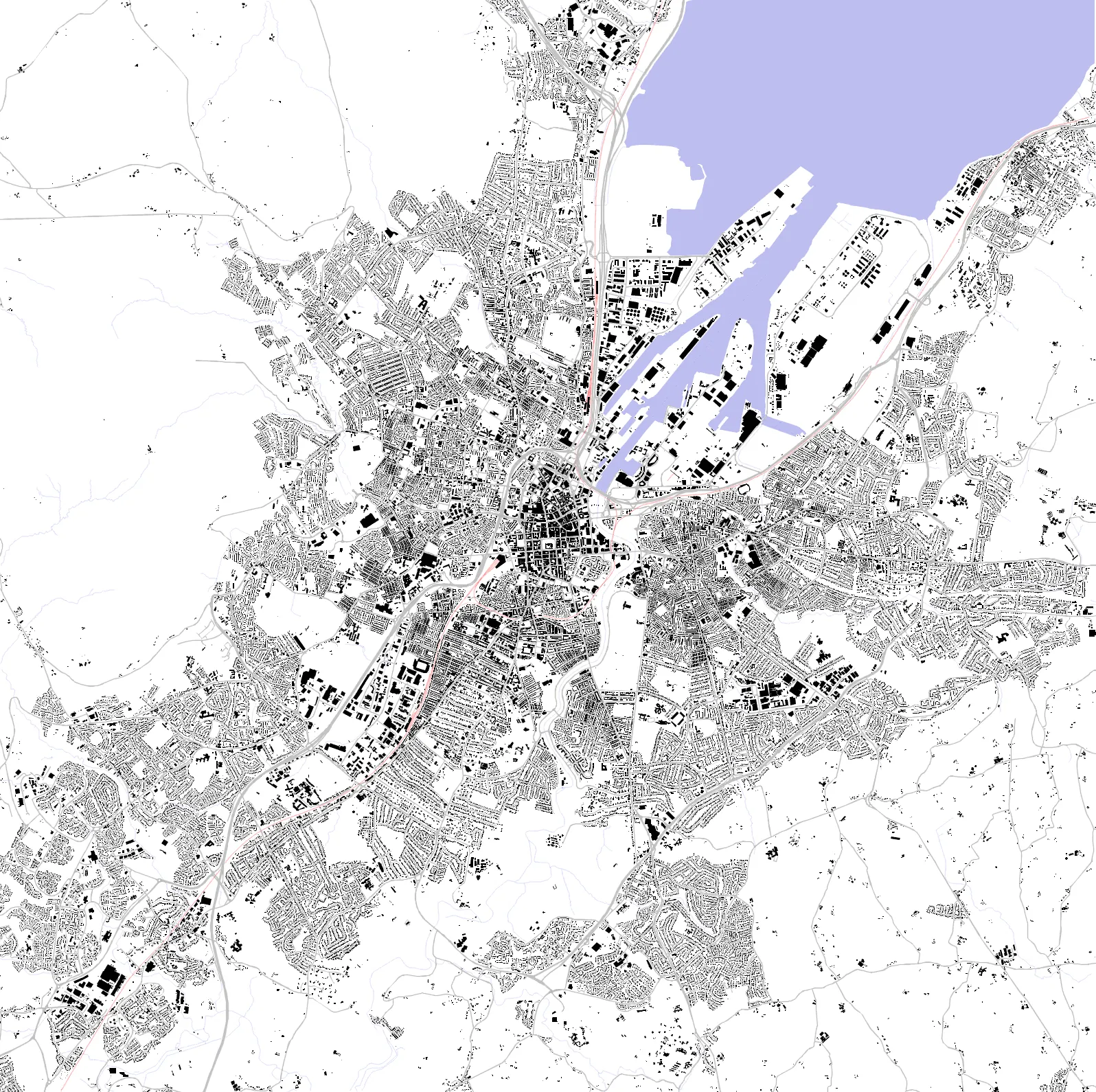 Belfast Schwarzplan